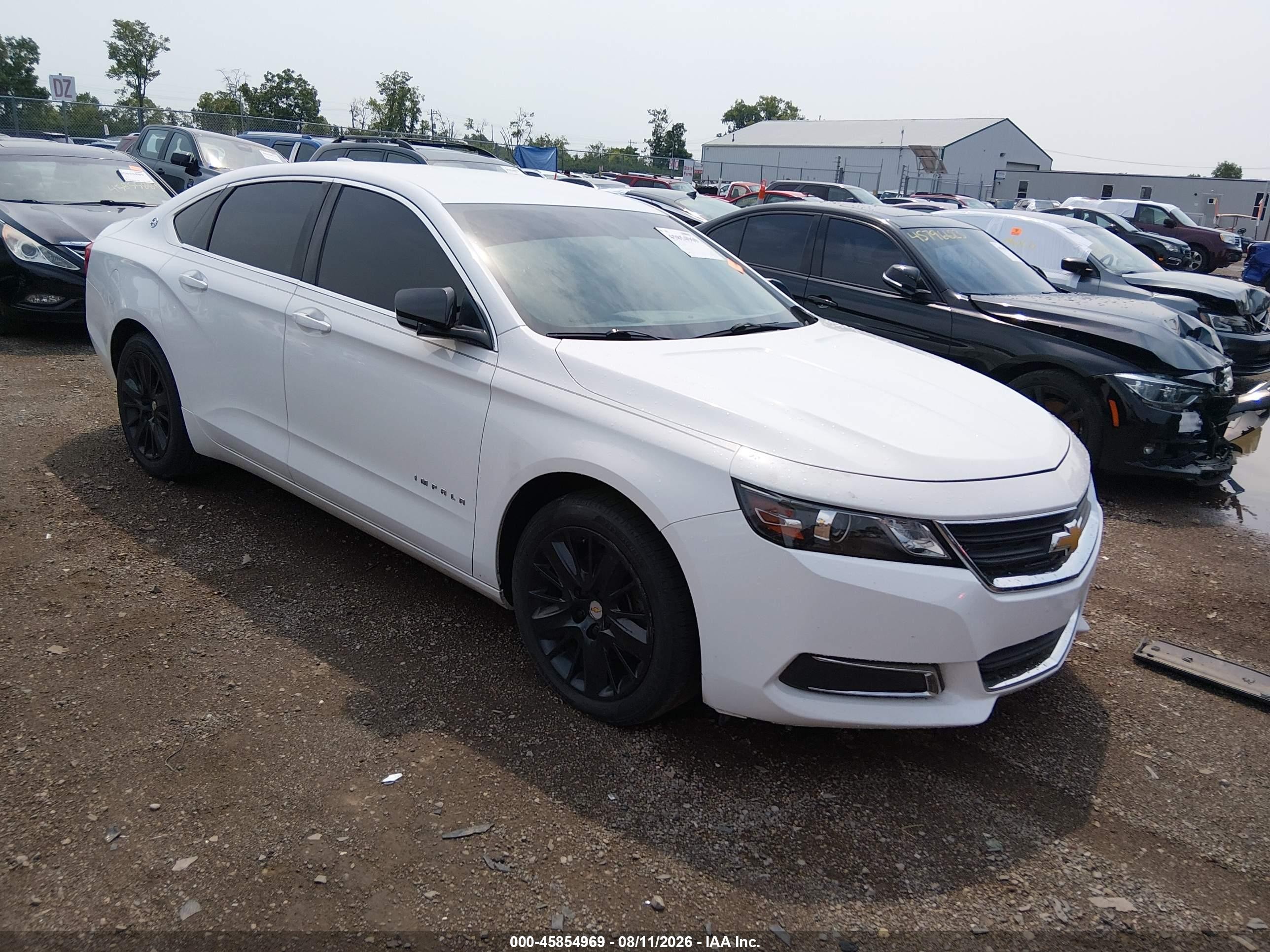 2015 Chevrolet Impala Ls White vin: 2G11Z5SL7F9133201