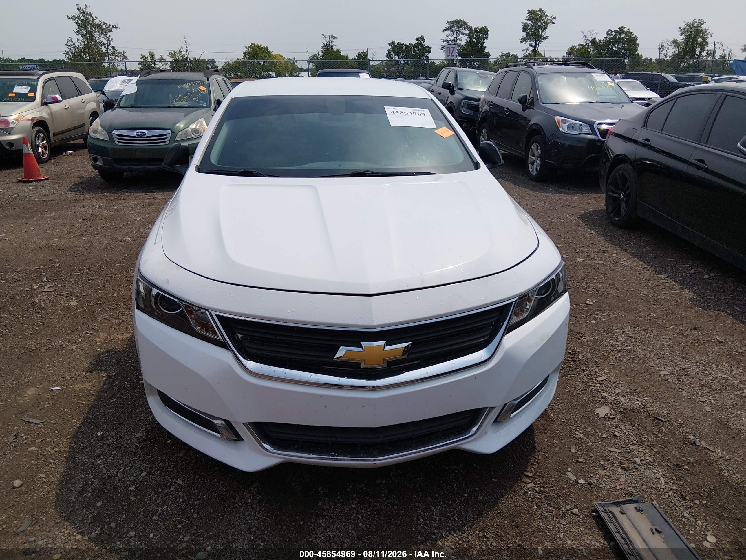 2015 Chevrolet Impala Ls Белый vin: 2G11Z5SL7F9133201