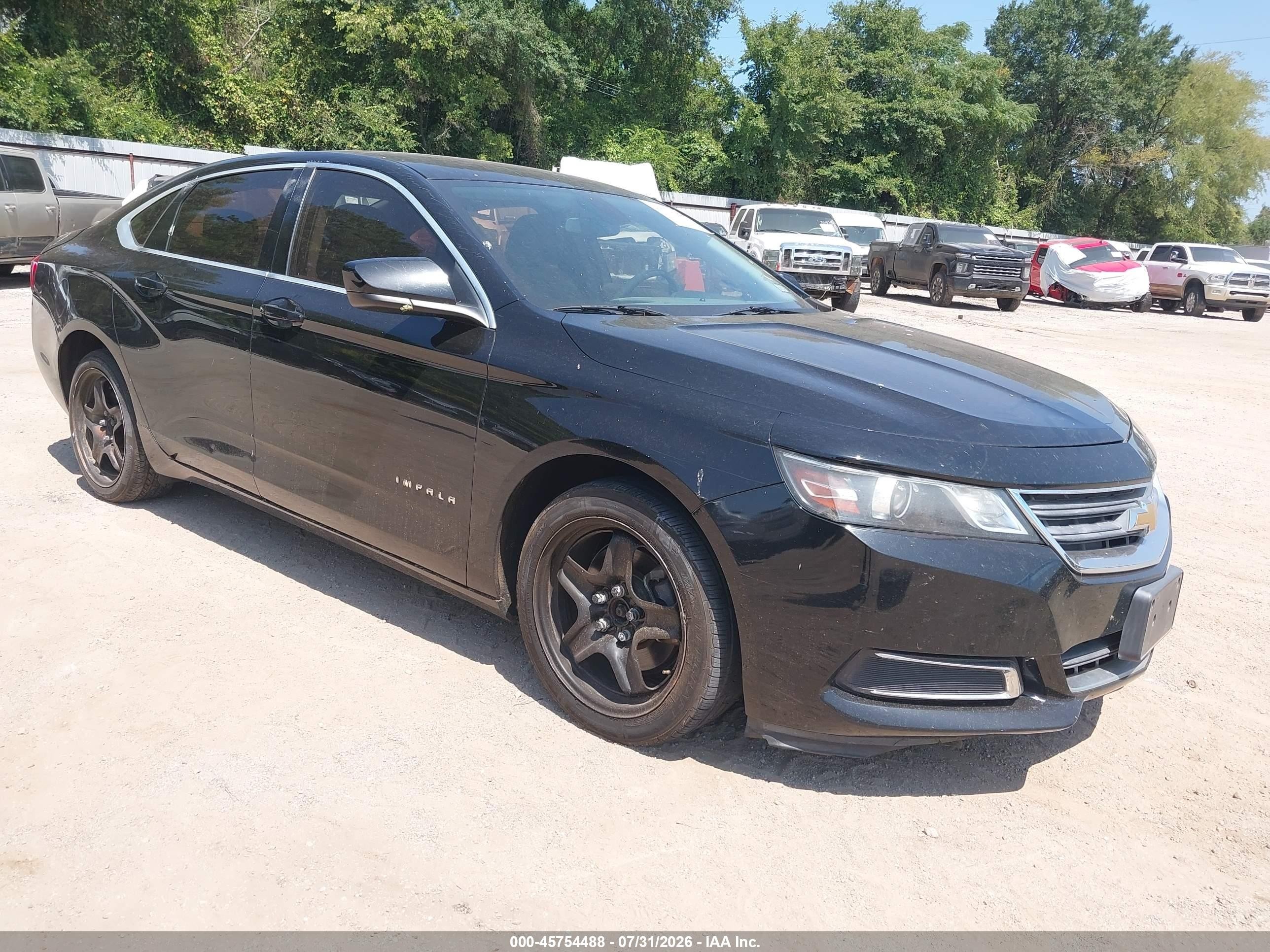 2015 Chevrolet Impala Ls Black vin: 2G11Z5SL7F9194600