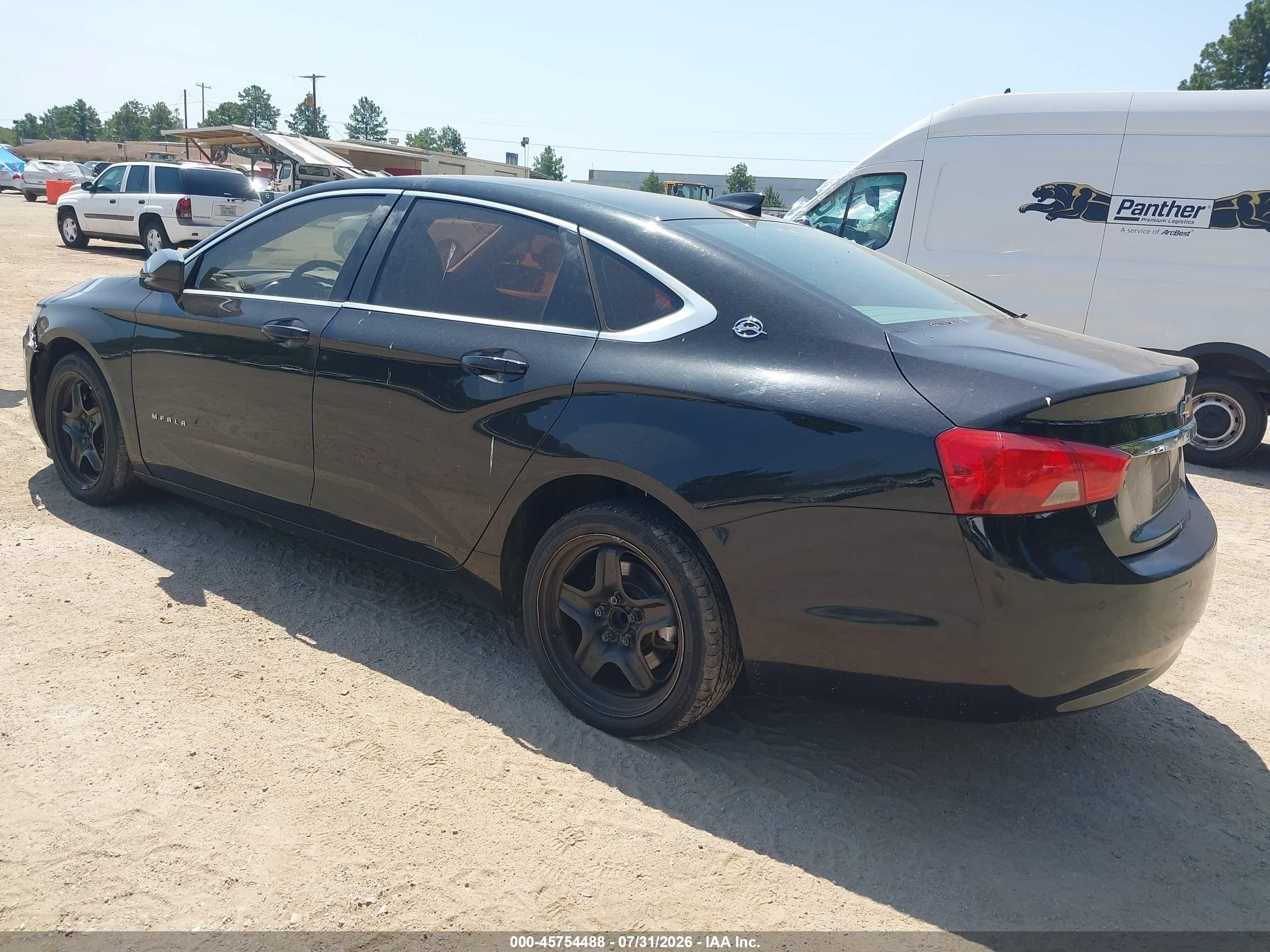 2015 Chevrolet Impala Ls Black vin: 2G11Z5SL7F9194600