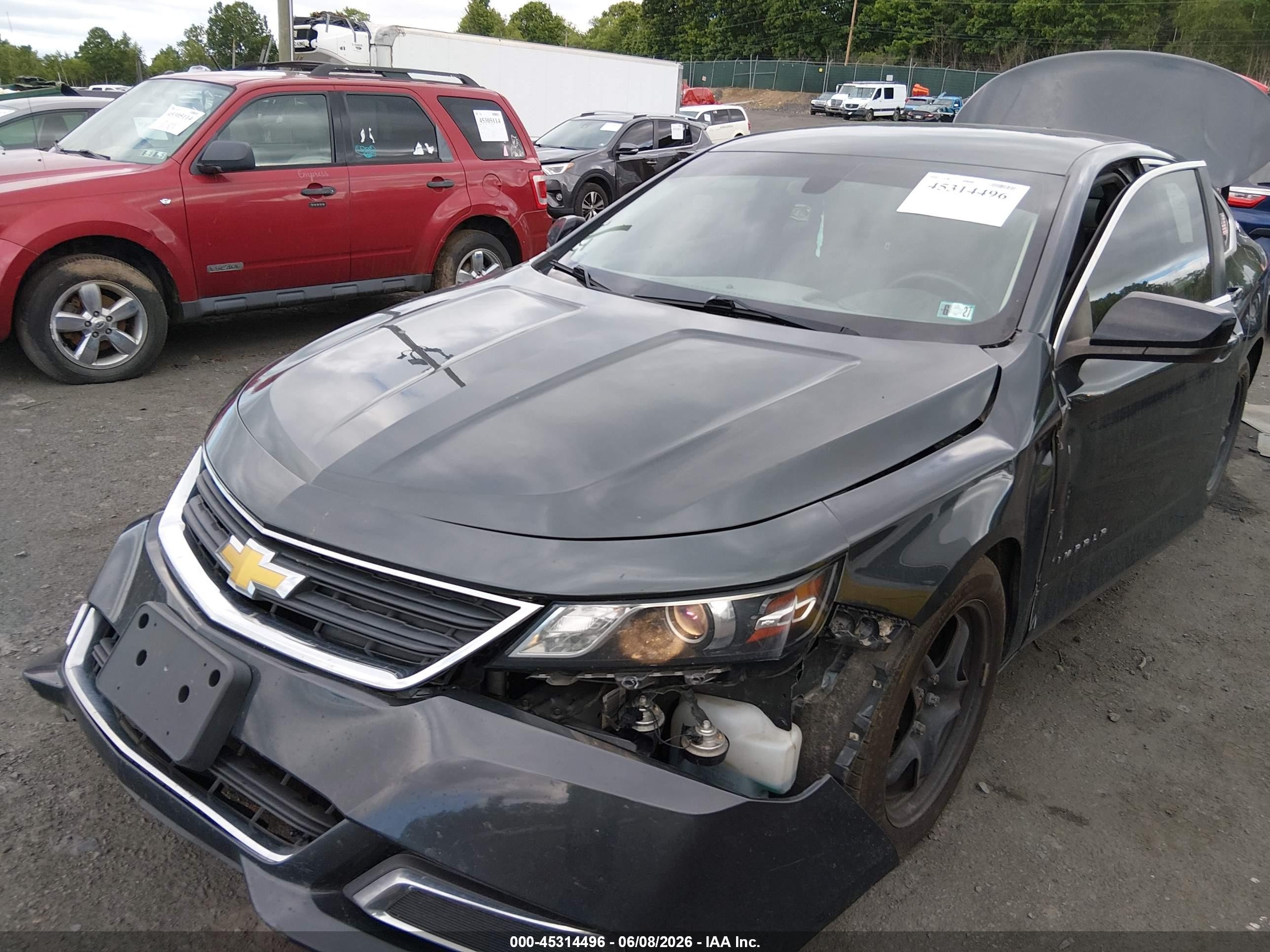 2015 Chevrolet Impala Ls Gray vin: 2G11Z5SL7F9218118