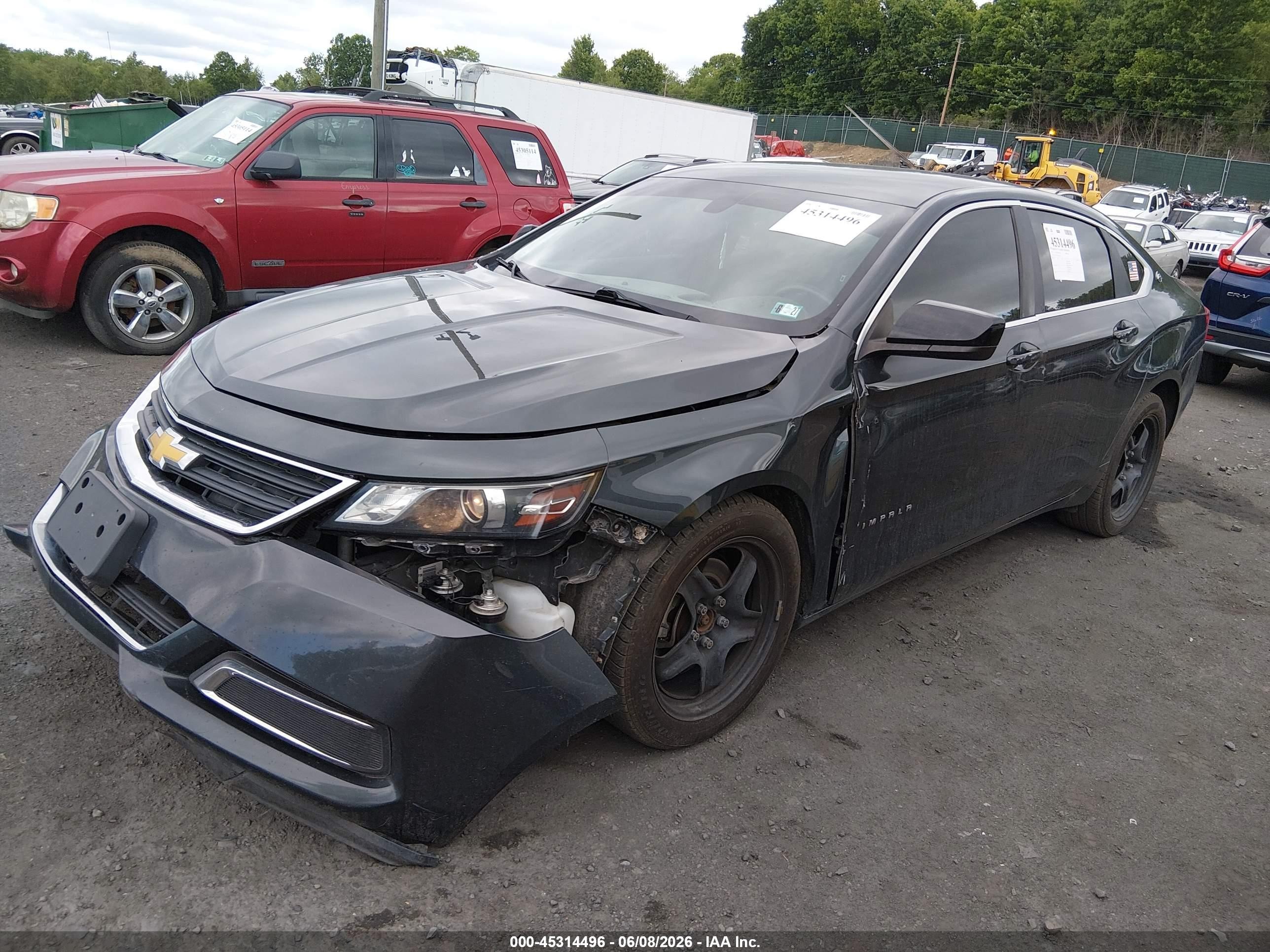 2015 Chevrolet Impala Ls Gray vin: 2G11Z5SL7F9218118