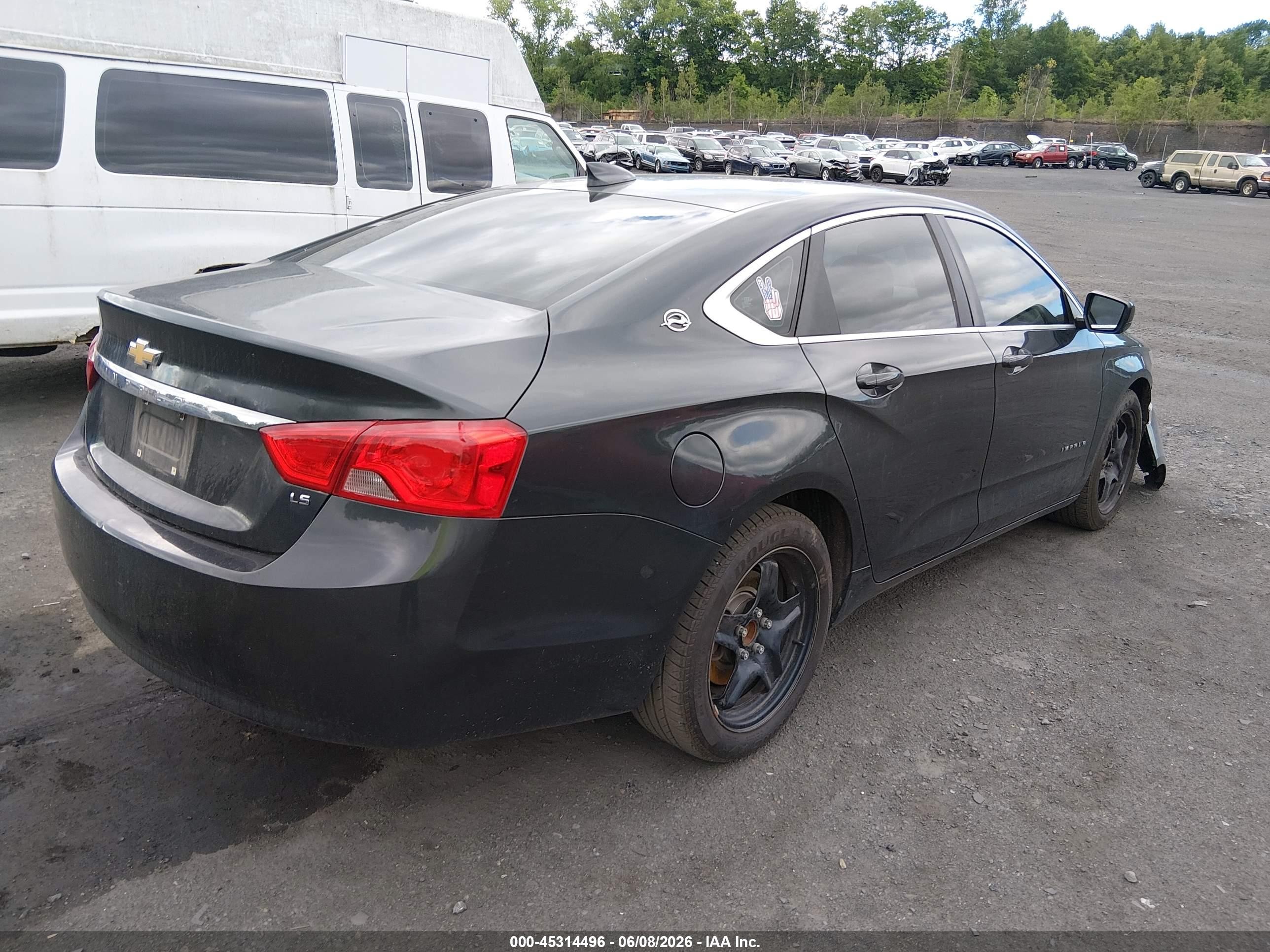 2015 Chevrolet Impala Ls Gray vin: 2G11Z5SL7F9218118