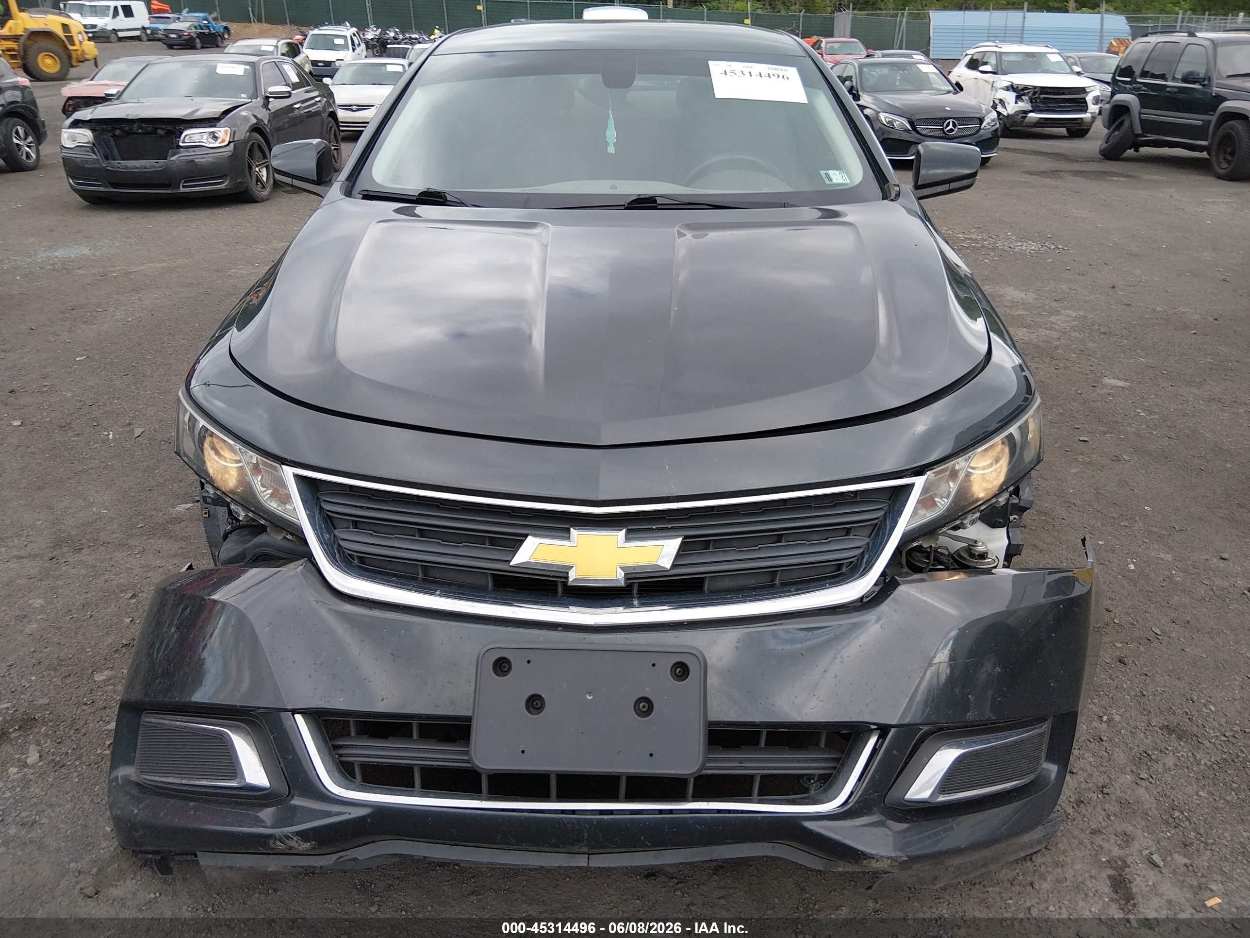 2015 Chevrolet Impala Ls Gray vin: 2G11Z5SL7F9218118