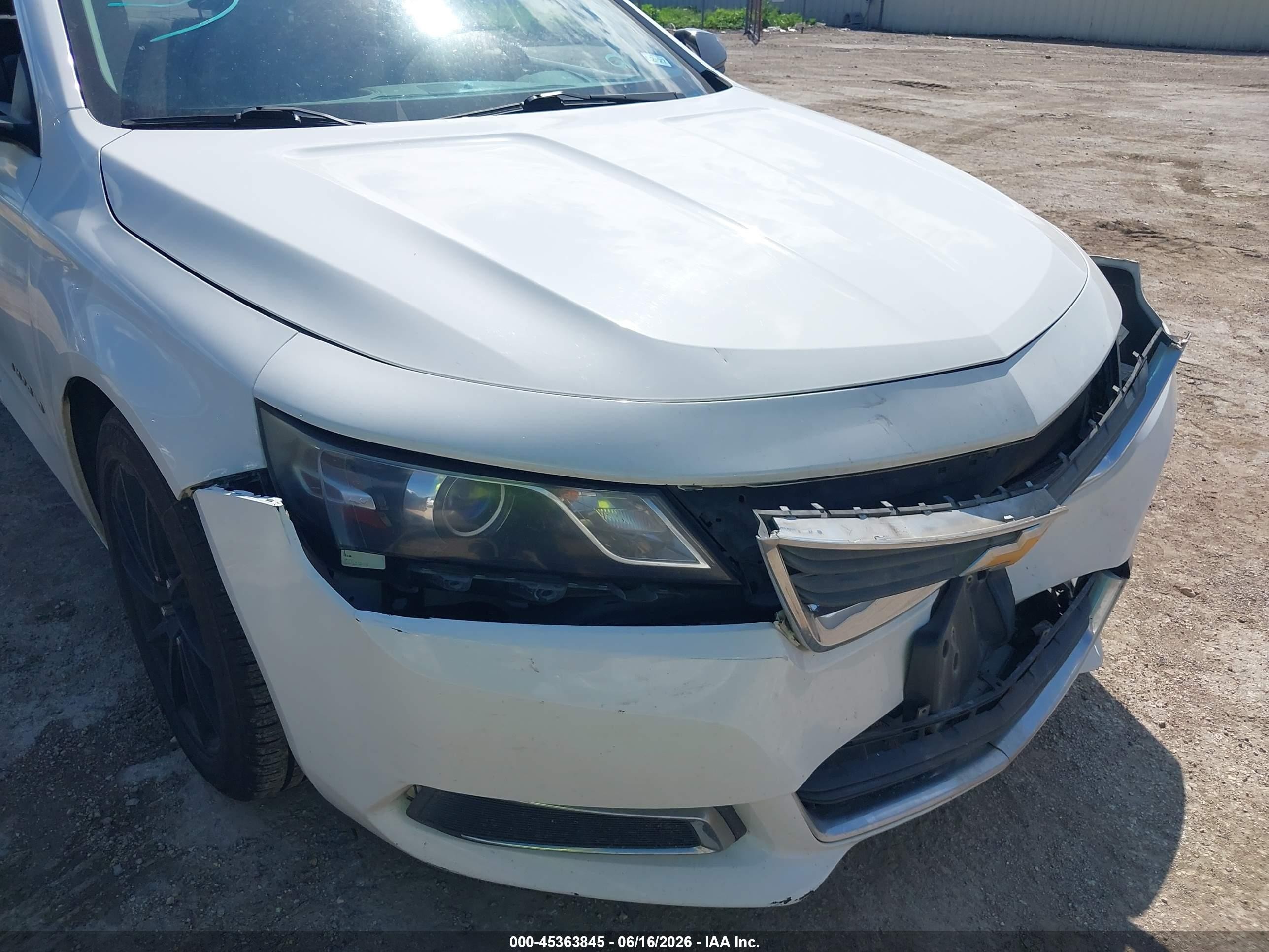 2015 Chevrolet Impala Ls White vin: 2G11Z5SL8F9289778