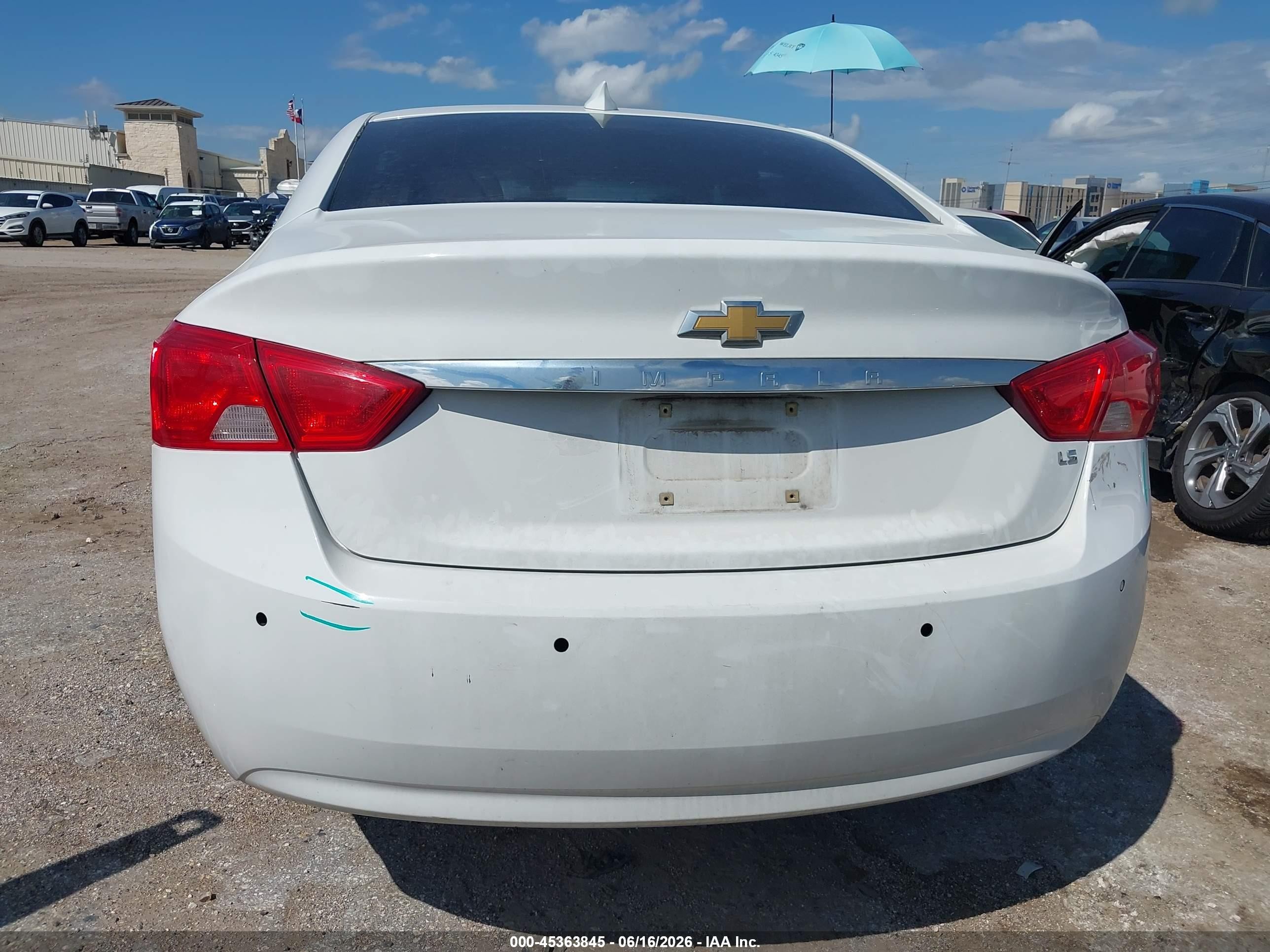 2015 Chevrolet Impala Ls White vin: 2G11Z5SL8F9289778