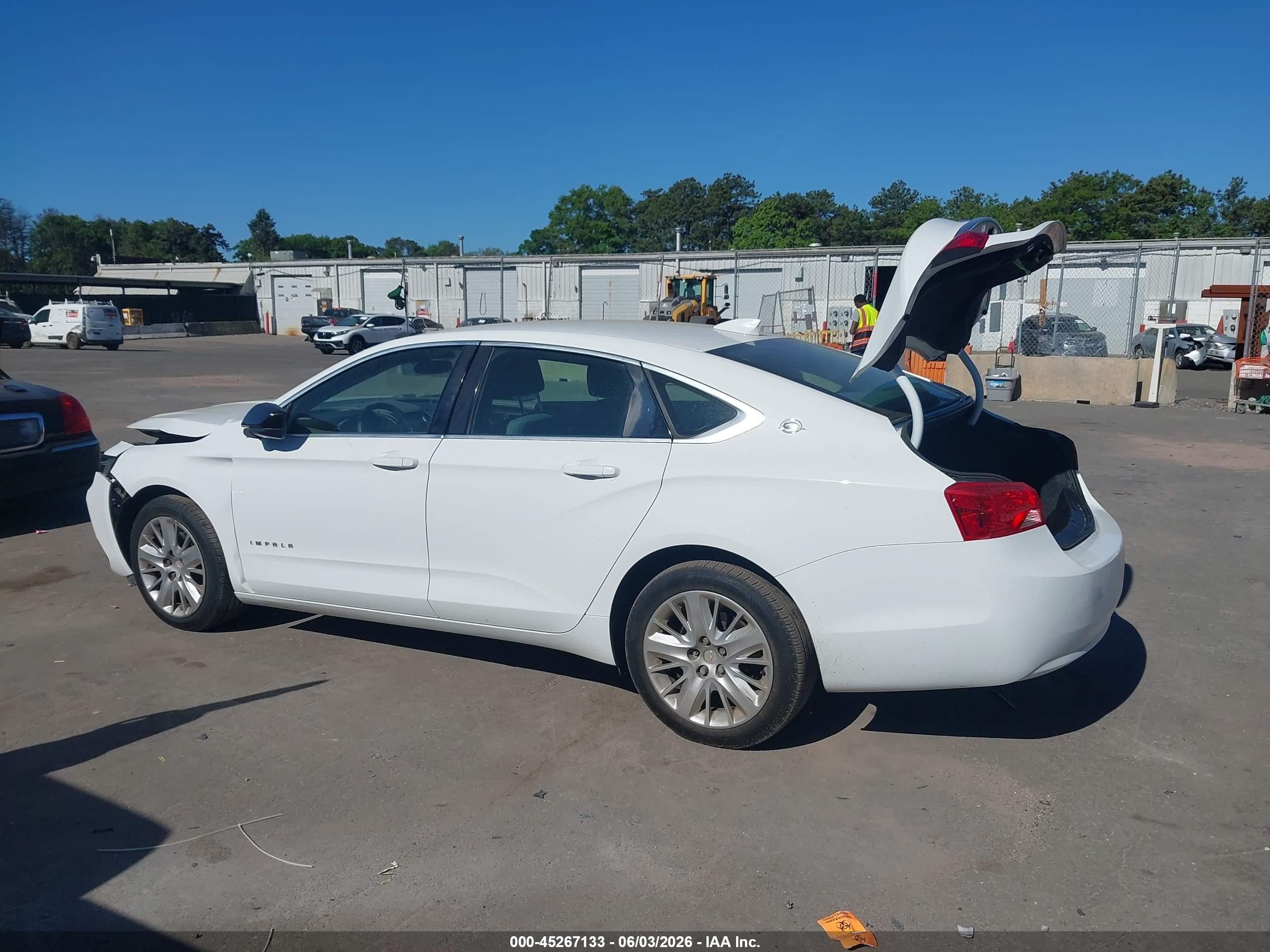 2015 Chevrolet Impala Ls White vin: 2G11Z5SL9F9241187