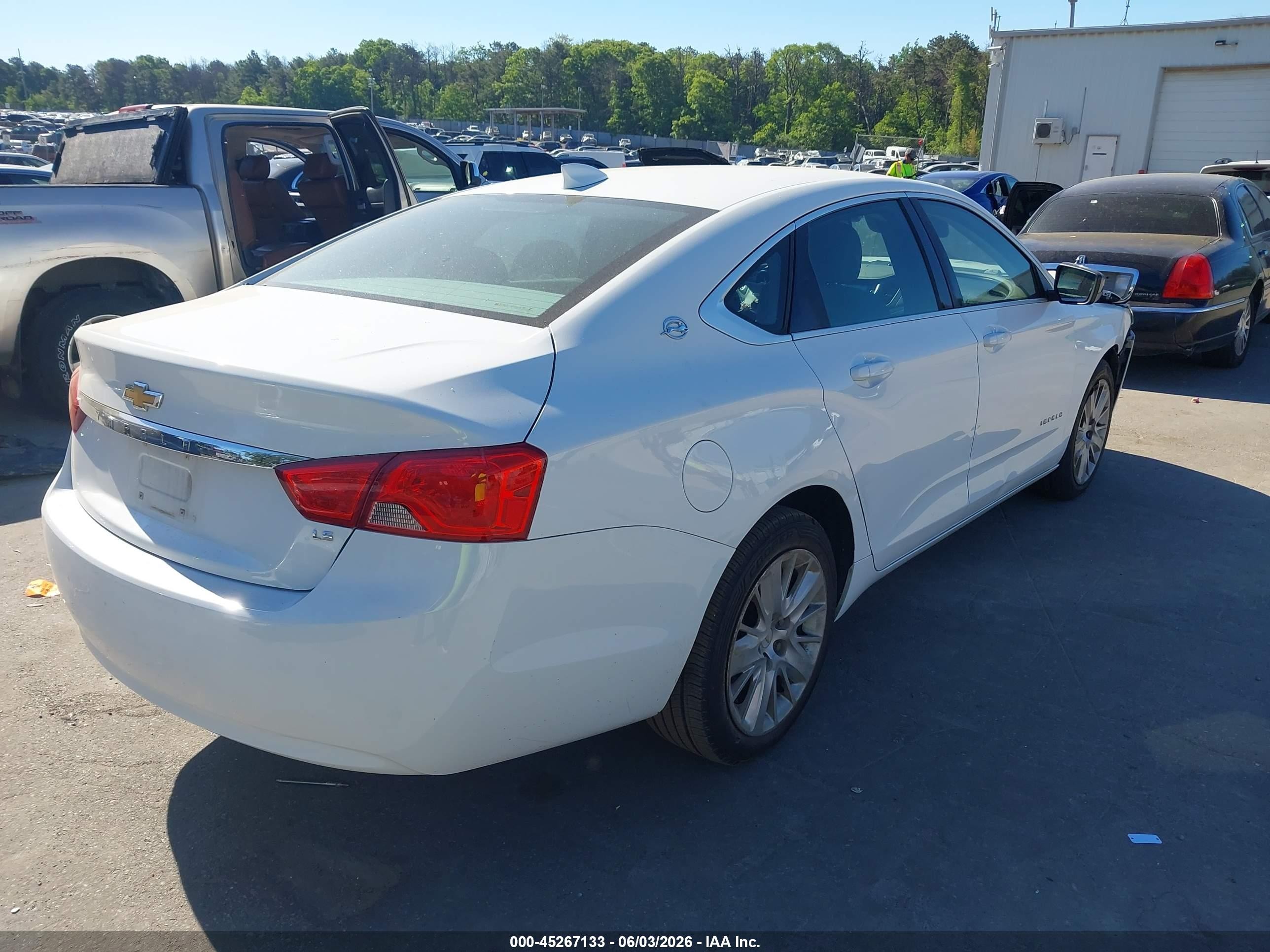 2015 Chevrolet Impala Ls White vin: 2G11Z5SL9F9241187