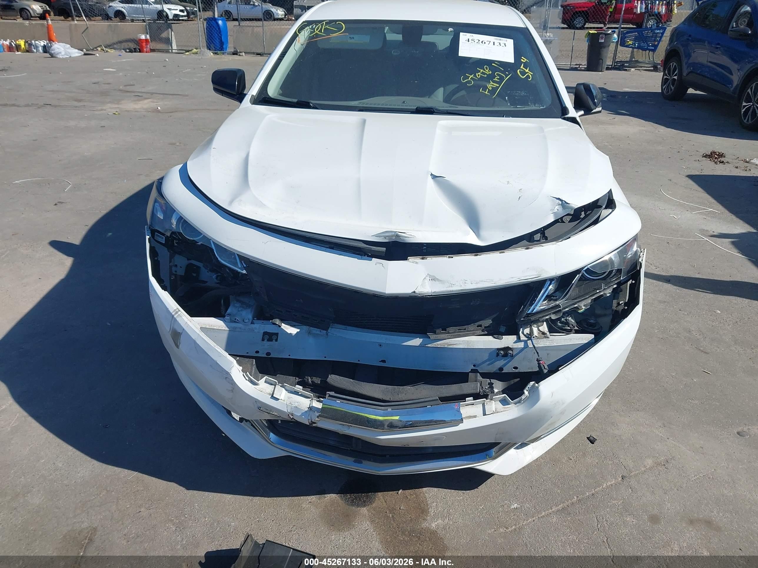 2015 Chevrolet Impala Ls White vin: 2G11Z5SL9F9241187