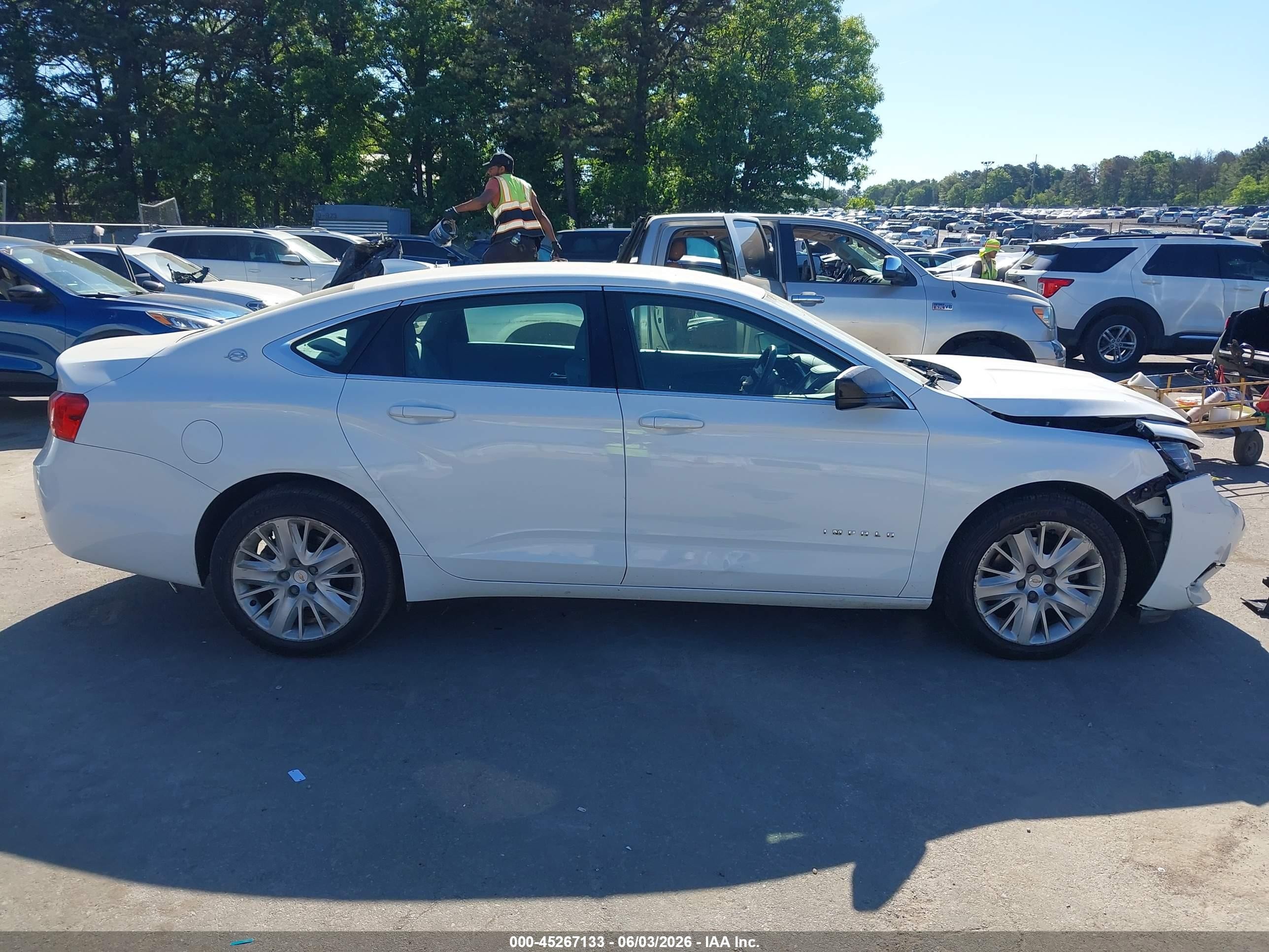2015 Chevrolet Impala Ls White vin: 2G11Z5SL9F9241187