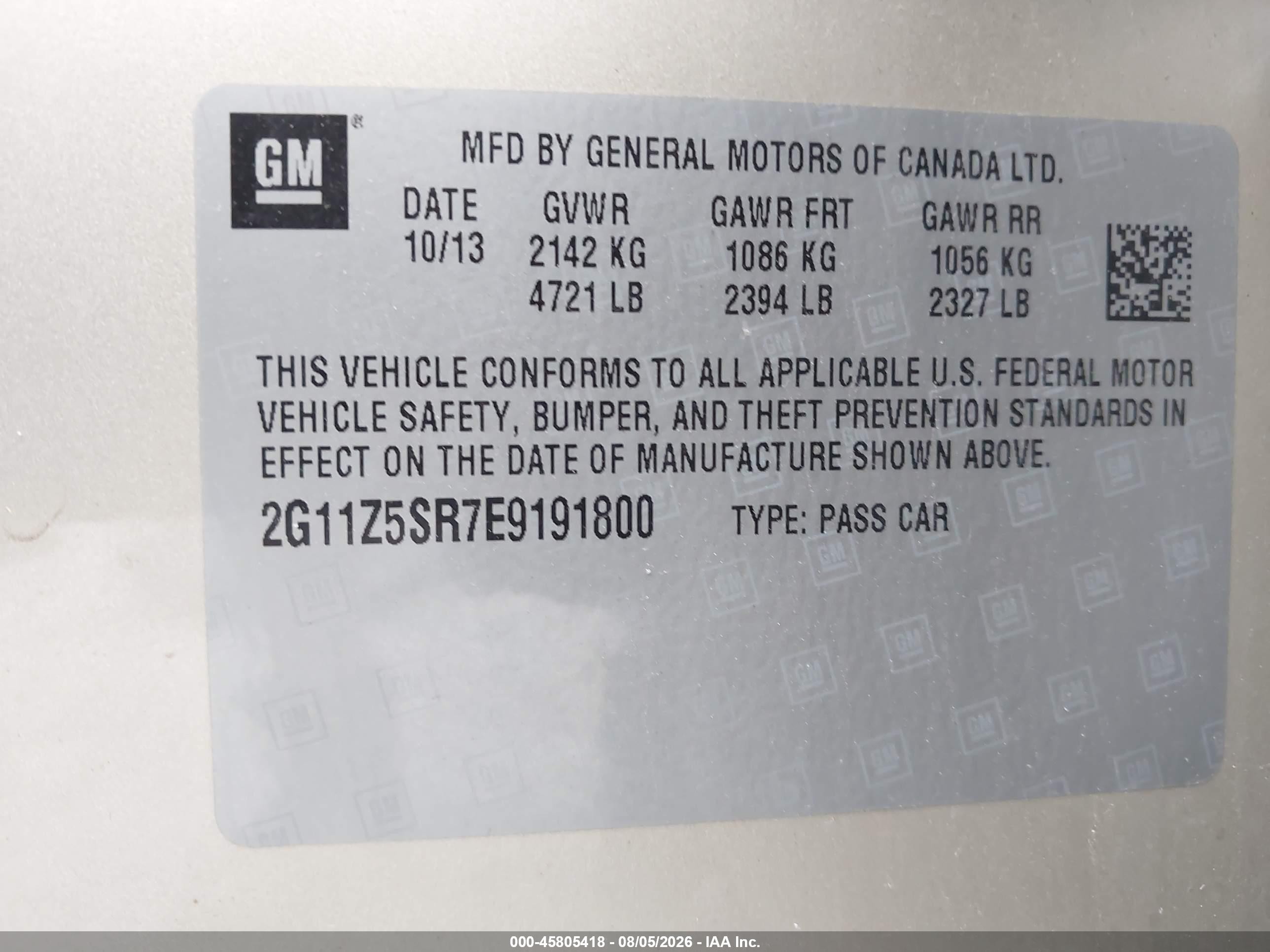 2014 Chevrolet Impala Ls Eco Champagne vin: 2G11Z5SR7E9191800