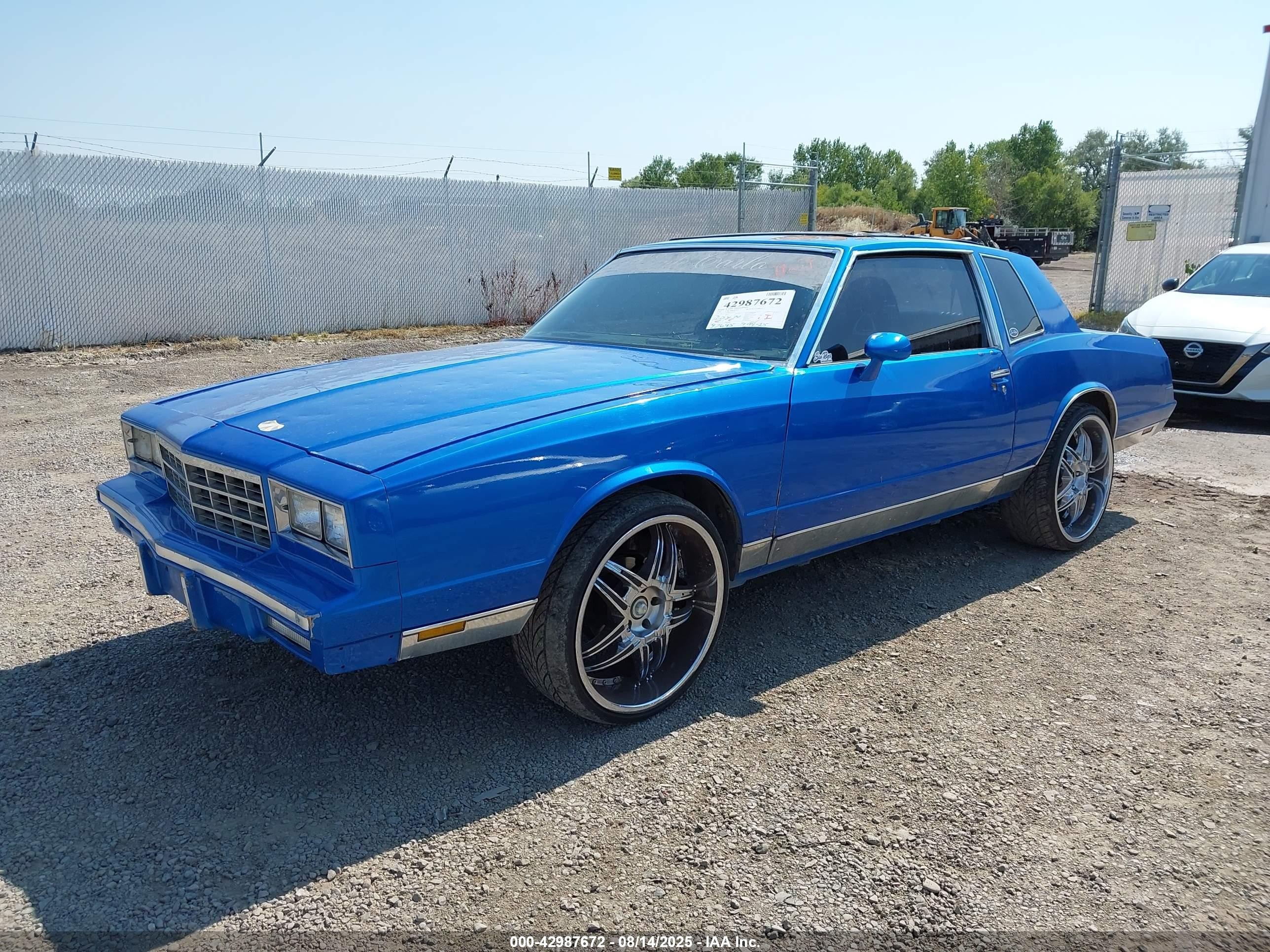 1981 Chevrolet Monte Carlo   Blue vin: 2G1AZ37J8B1451493