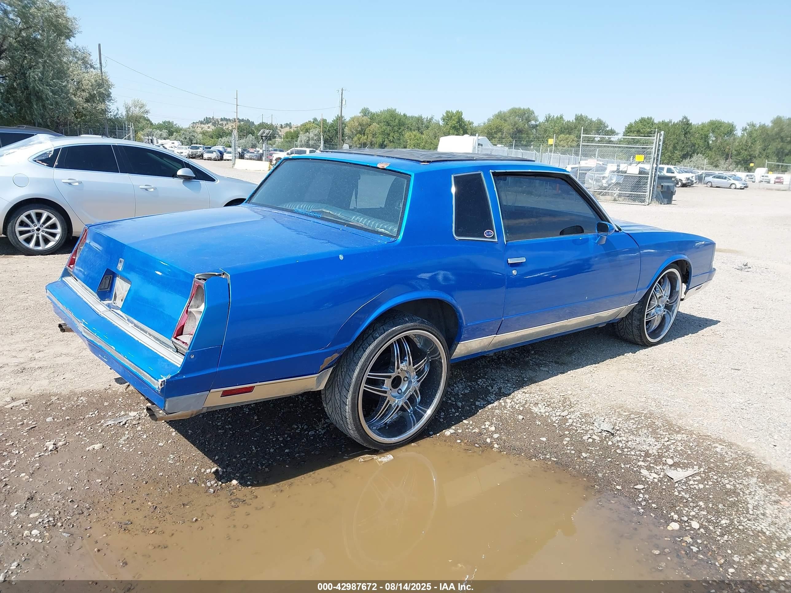1981 Chevrolet Monte Carlo   Blue vin: 2G1AZ37J8B1451493