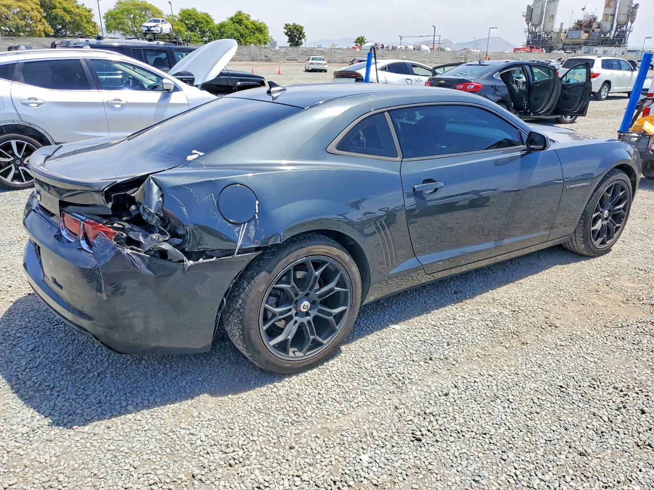 2013 Chevrolet Camaro Ls Gray vin: 2G1FA1E30D9154390