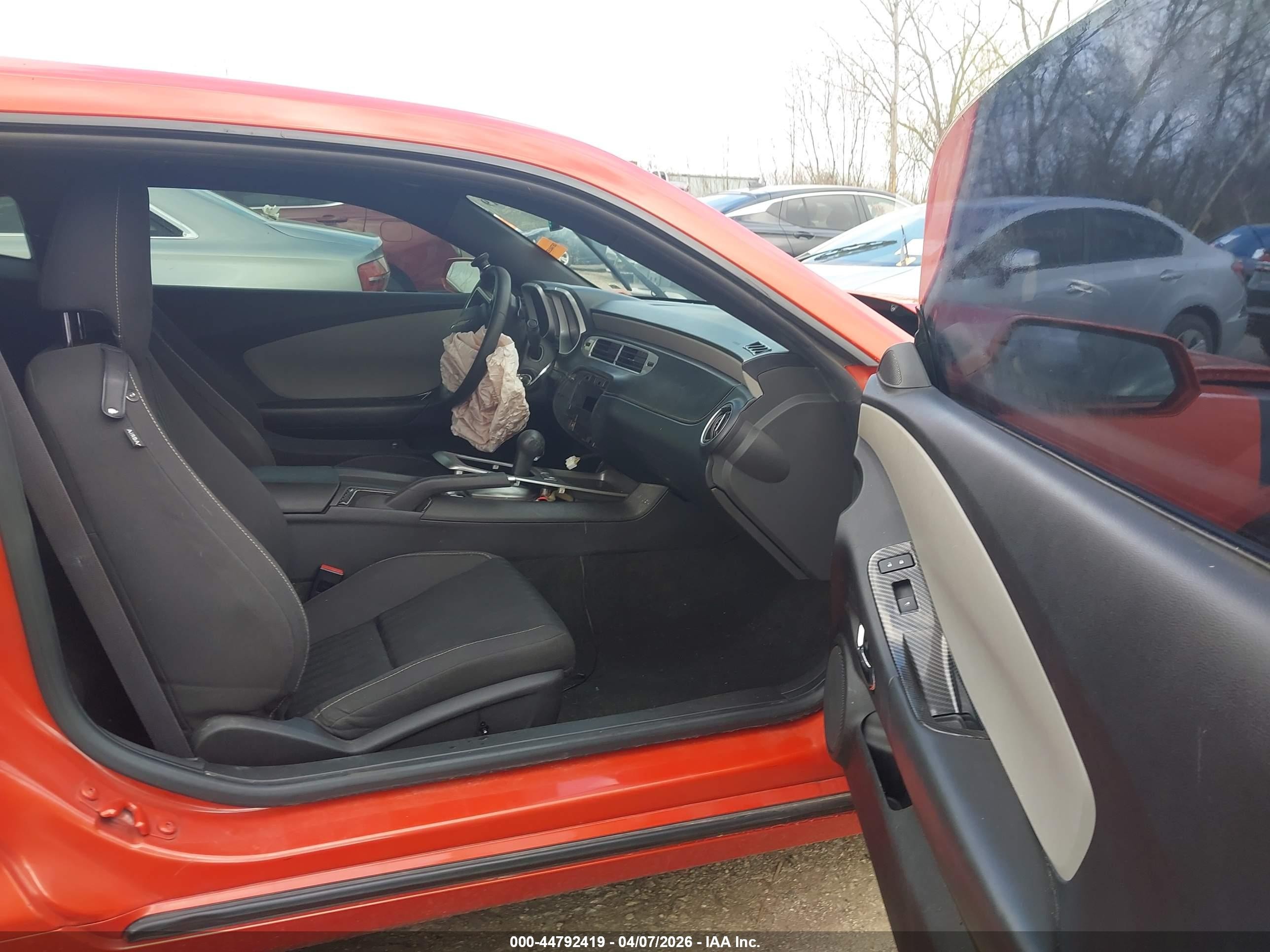 2013 Chevrolet Camaro 2ls Orange vin: 2G1FA1E30D9159525