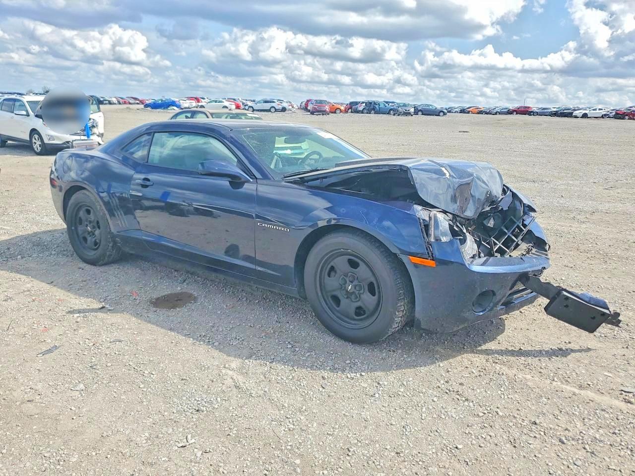 2013 Chevrolet Camaro Ls Blue vin: 2G1FA1E30D9167091