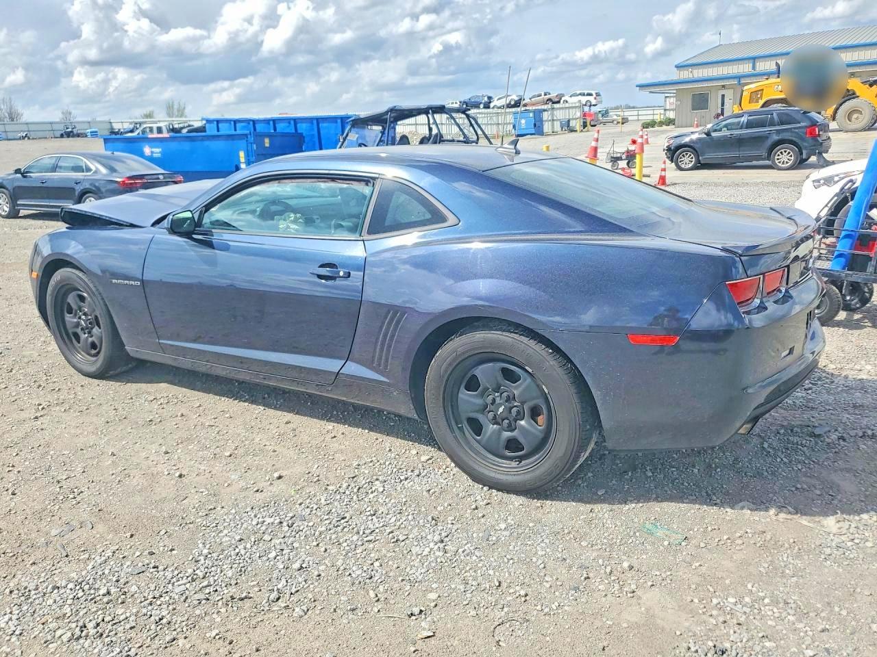 2013 Chevrolet Camaro Ls Blue vin: 2G1FA1E30D9167091