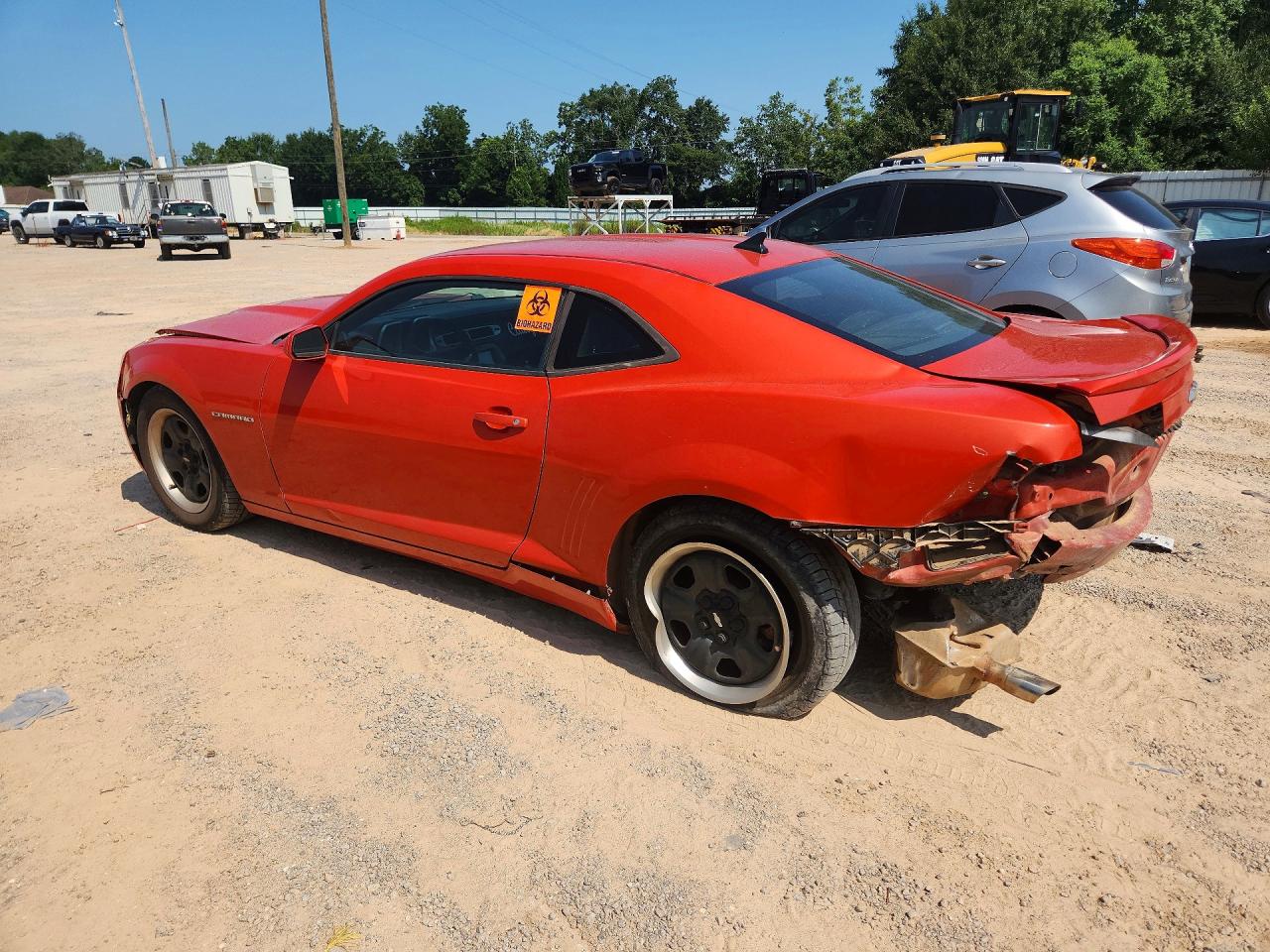 2013 Chevrolet Camaro Ls Orange vin: 2G1FA1E30D9202180
