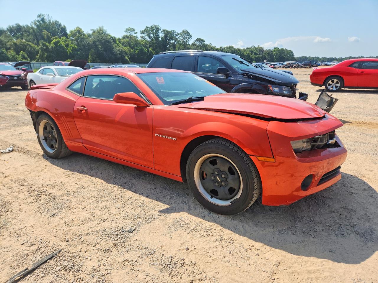 2013 Chevrolet Camaro Ls Orange vin: 2G1FA1E30D9202180
