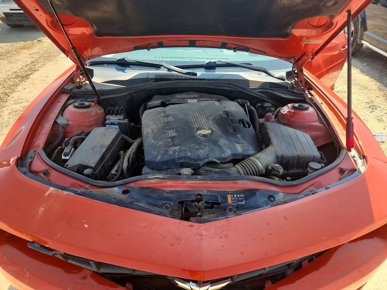2013 Chevrolet Camaro Ls Orange vin: 2G1FA1E30D9202180