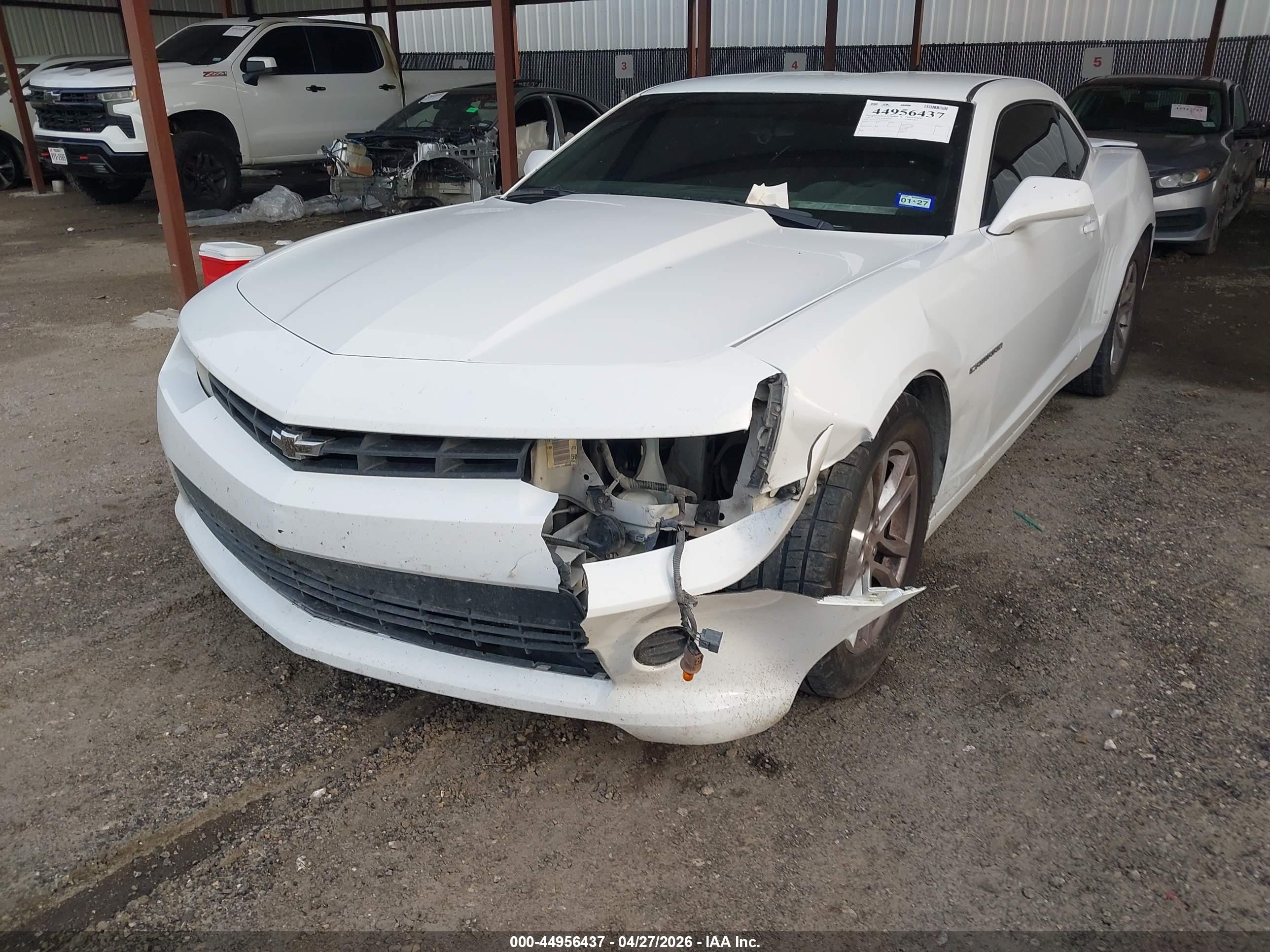 2014 Chevrolet Camaro 2ls White vin: 2G1FA1E30E9207347