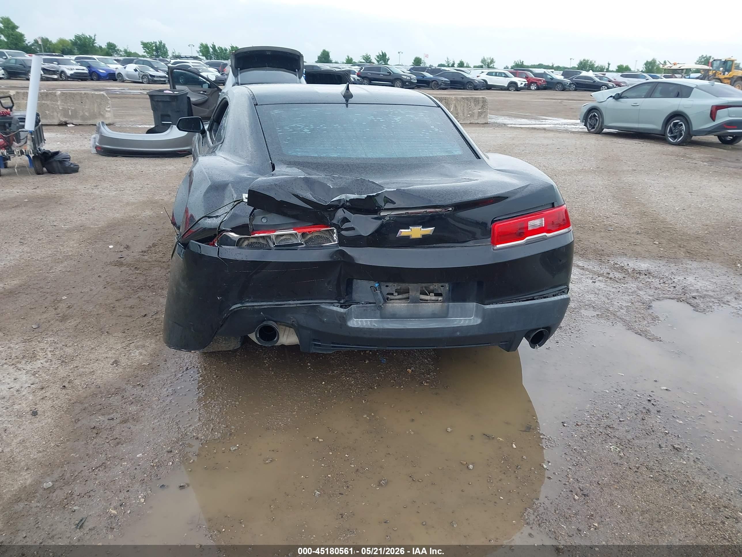2014 Chevrolet Camaro 2ls Black vin: 2G1FA1E30E9219871