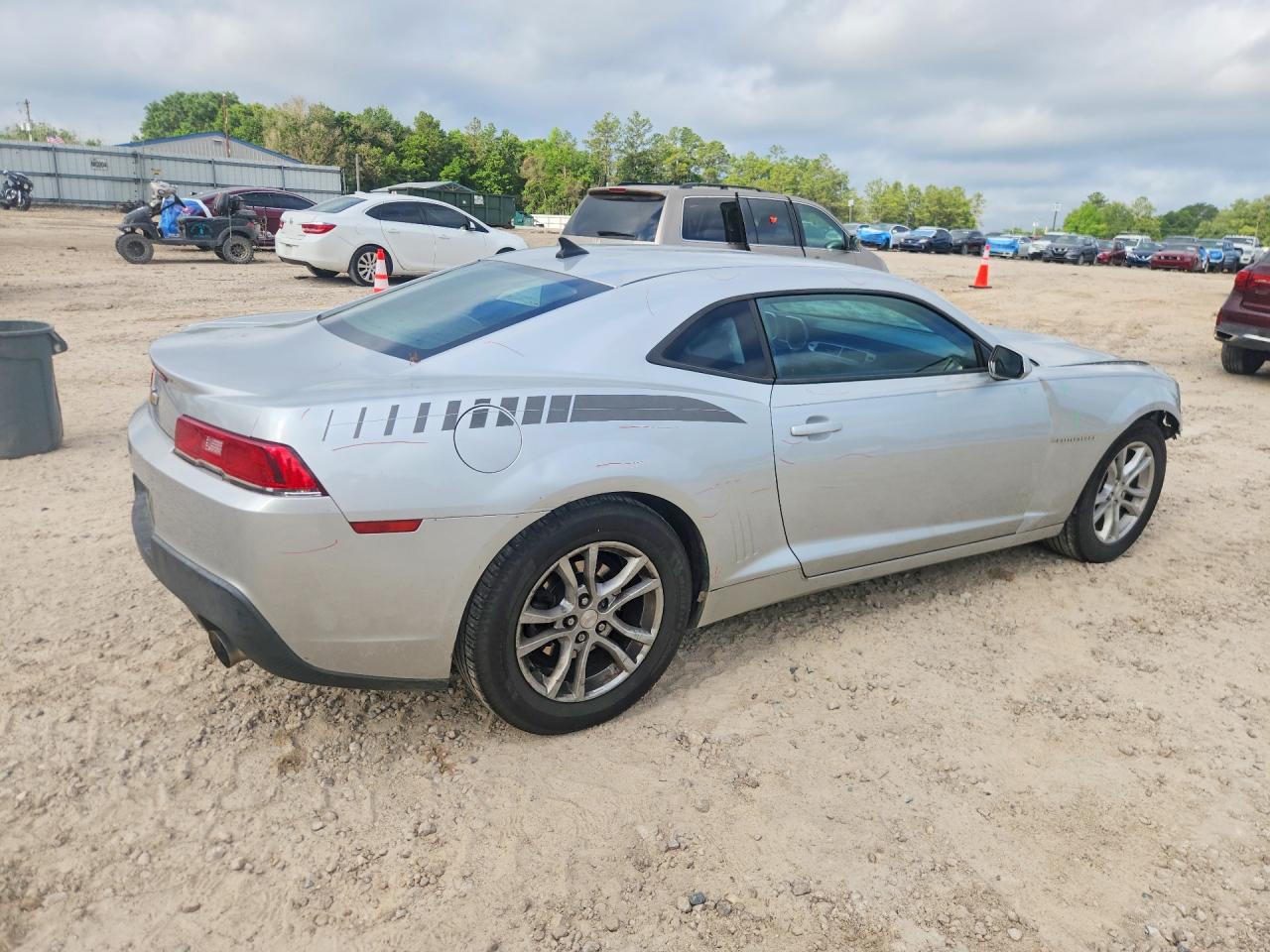 2014 Chevrolet Camaro Ls Silver vin: 2G1FA1E30E9240218