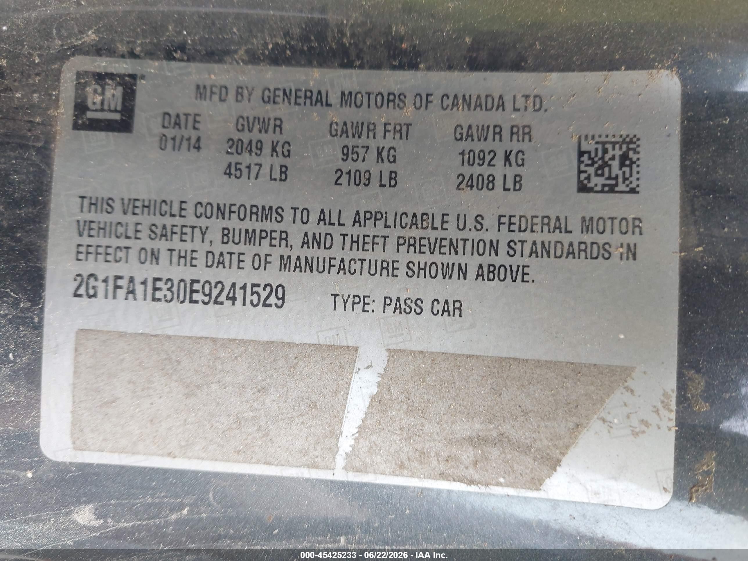2014 Chevrolet Camaro 2ls Black vin: 2G1FA1E30E9241529