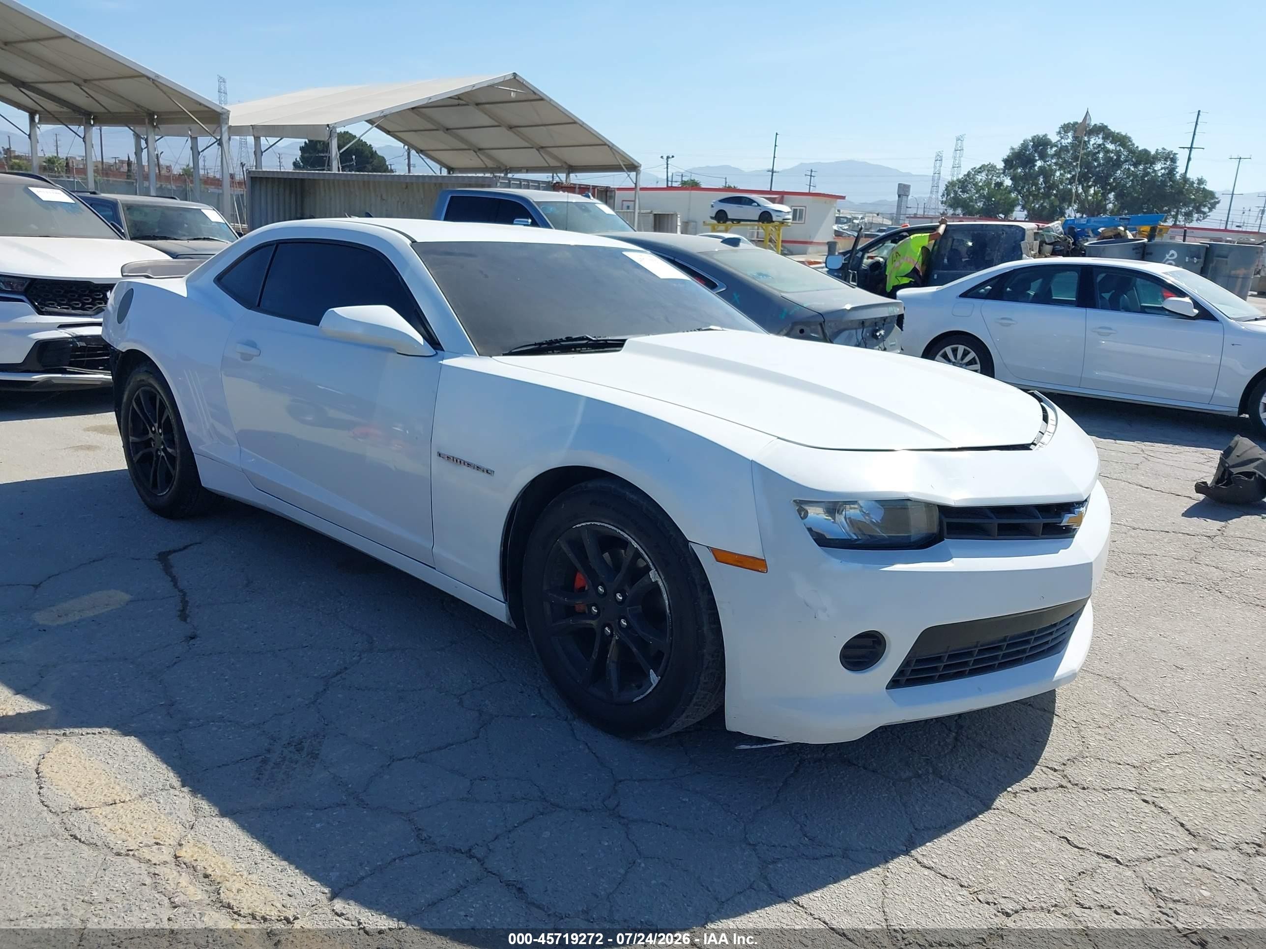 2015 Chevrolet Camaro 1ls White vin: 2G1FA1E30F9151105