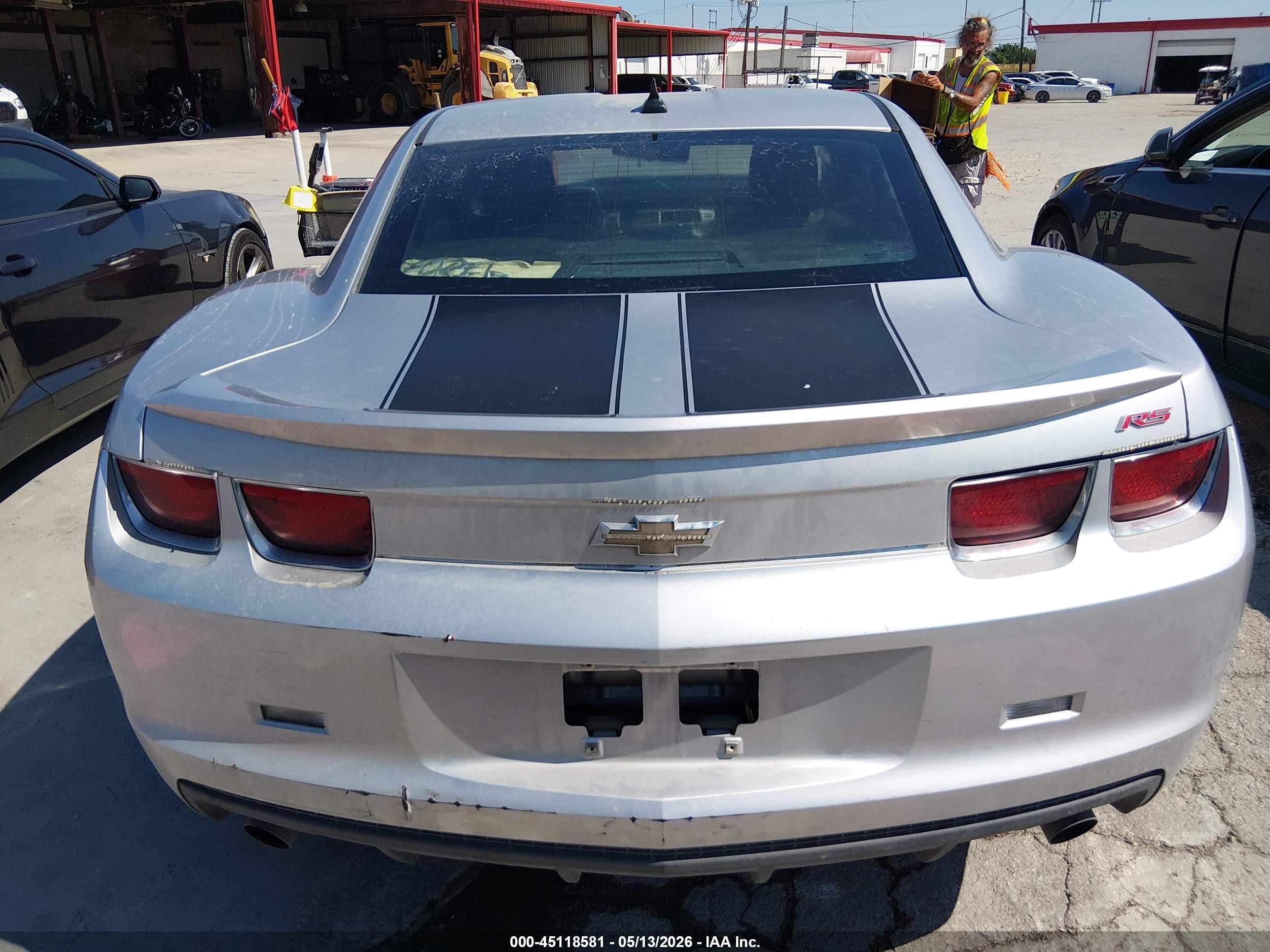 2012 Chevrolet Camaro 2ls Silver vin: 2G1FA1E31C9118514