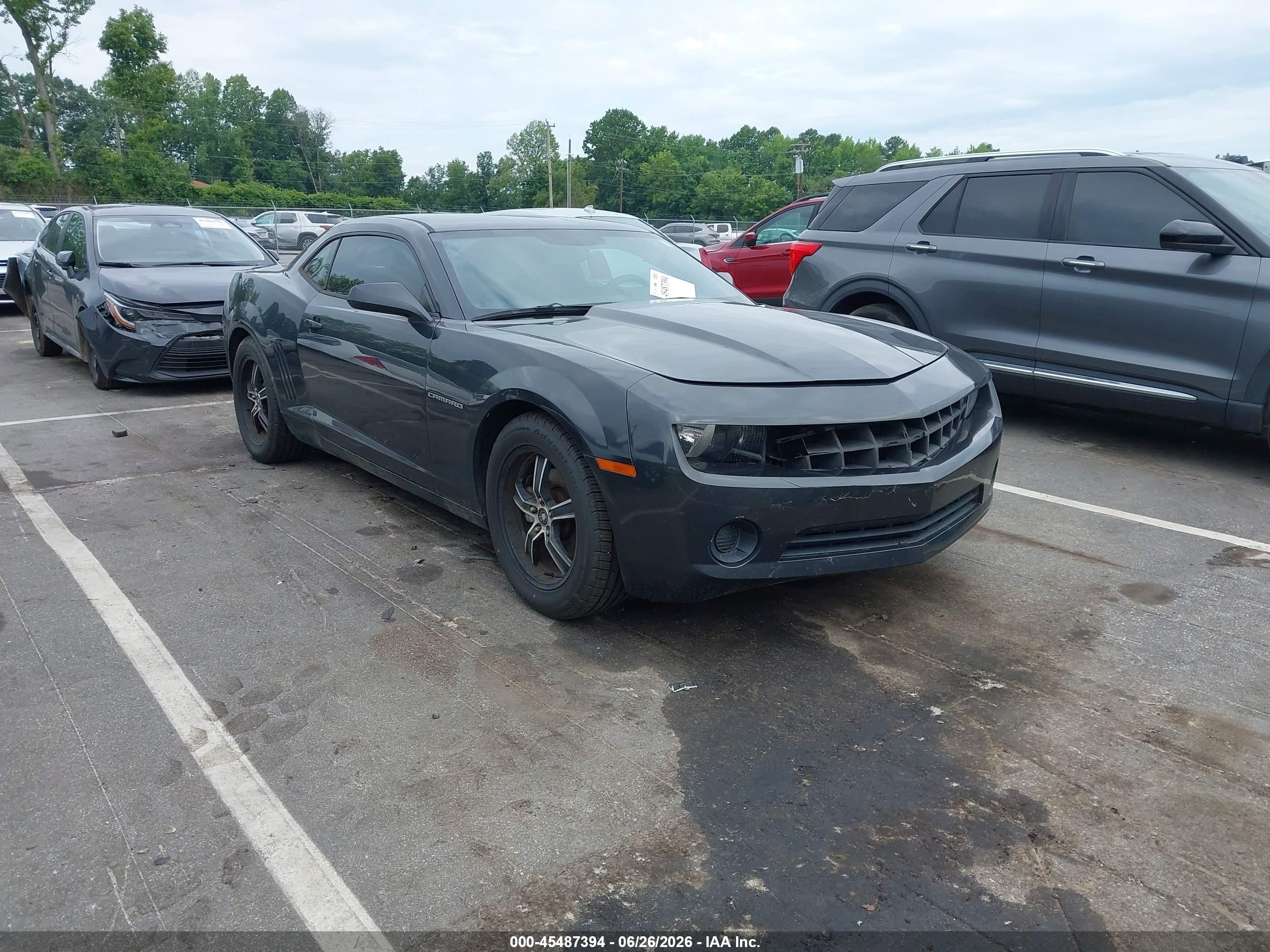 2012 Chevrolet Camaro 2ls Серый vin: 2G1FA1E31C9180365