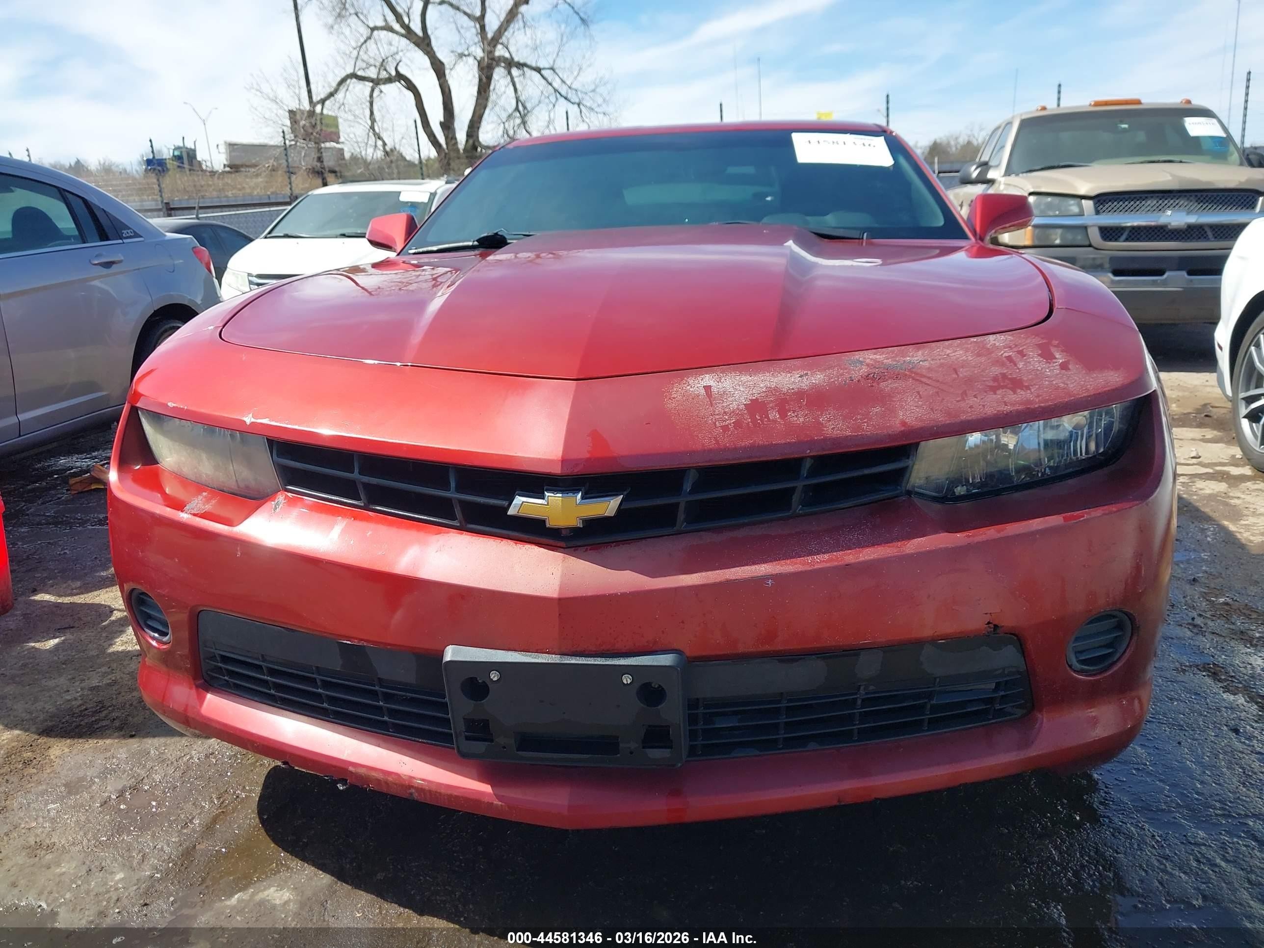 2014 Chevrolet Camaro 2ls Красный vin: 2G1FA1E31E9250207