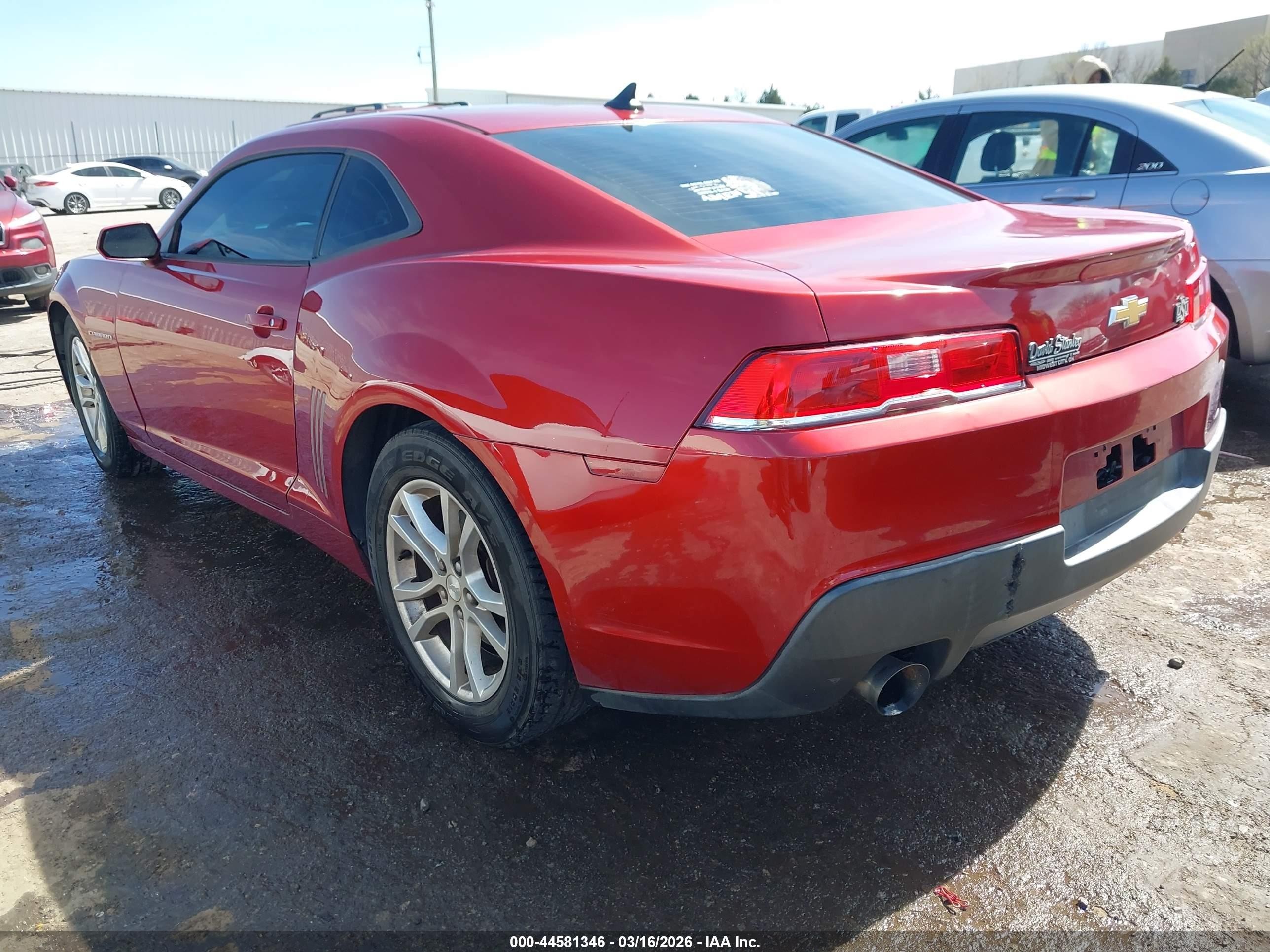 2014 Chevrolet Camaro 2ls Красный vin: 2G1FA1E31E9250207