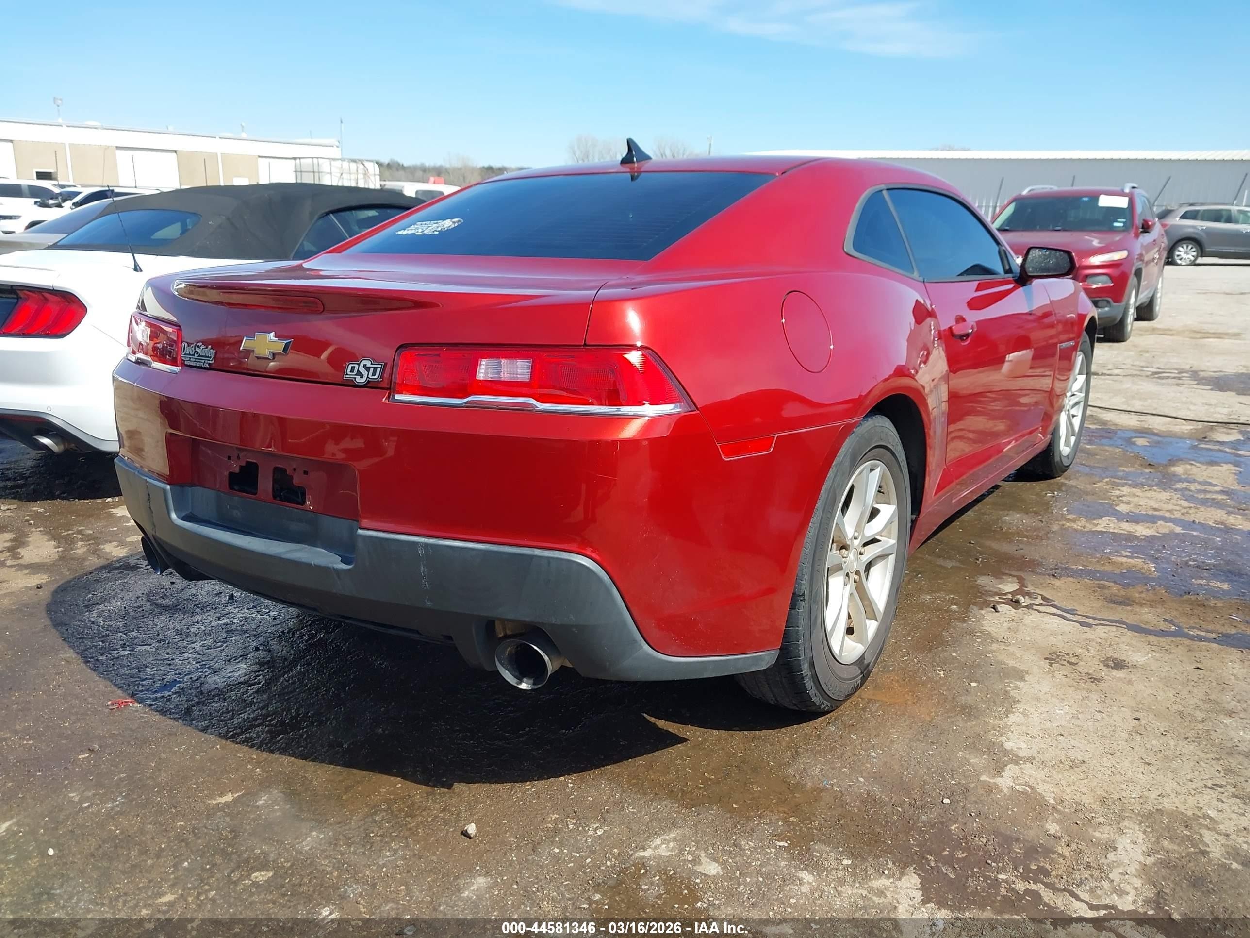 2014 Chevrolet Camaro 2ls Красный vin: 2G1FA1E31E9250207