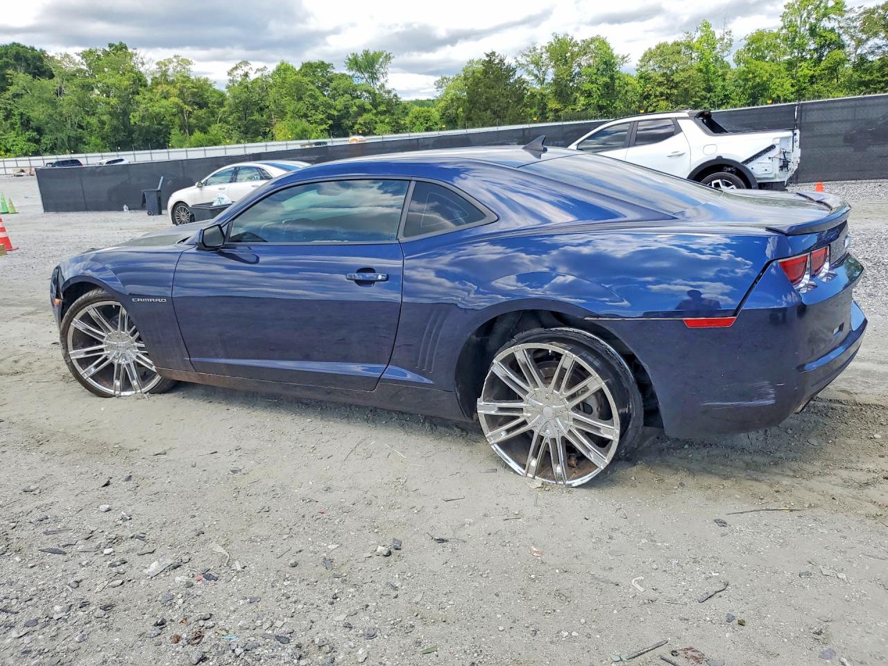 2012 Chevrolet Camaro Ls Blue vin: 2G1FA1E32C9168659