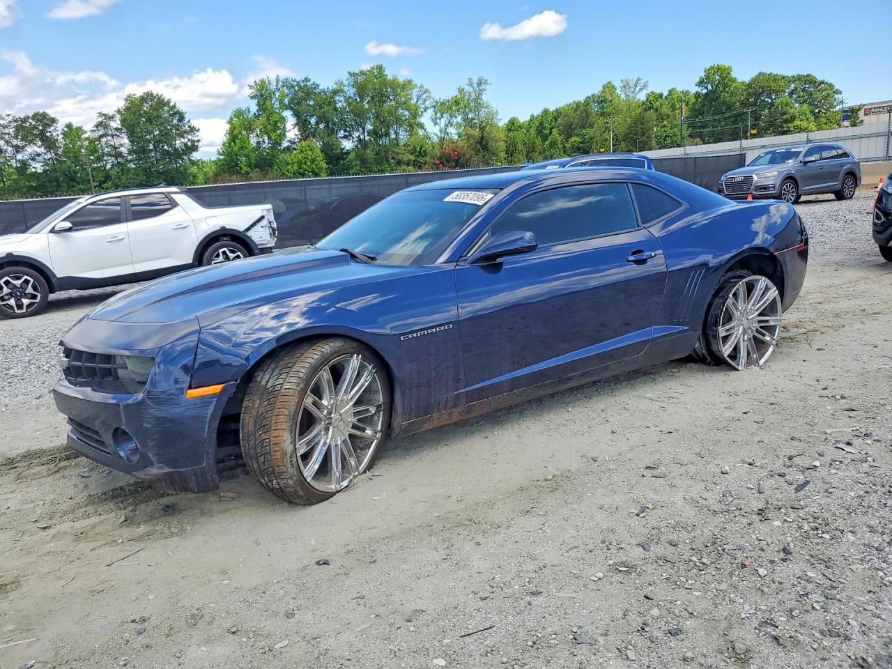 2012 Chevrolet Camaro Ls Blue vin: 2G1FA1E32C9168659
