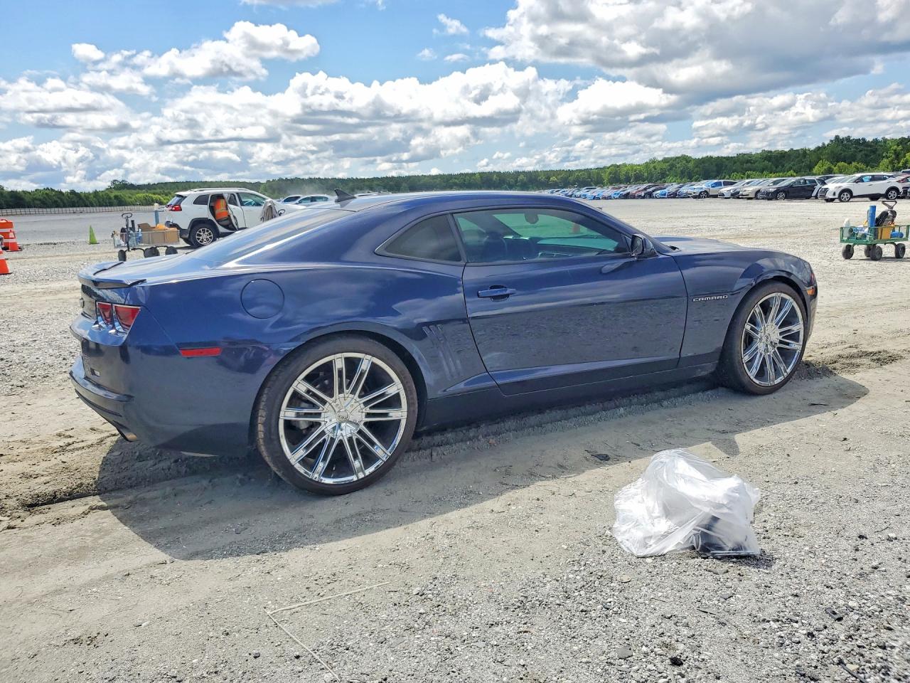 2012 Chevrolet Camaro Ls Blue vin: 2G1FA1E32C9168659