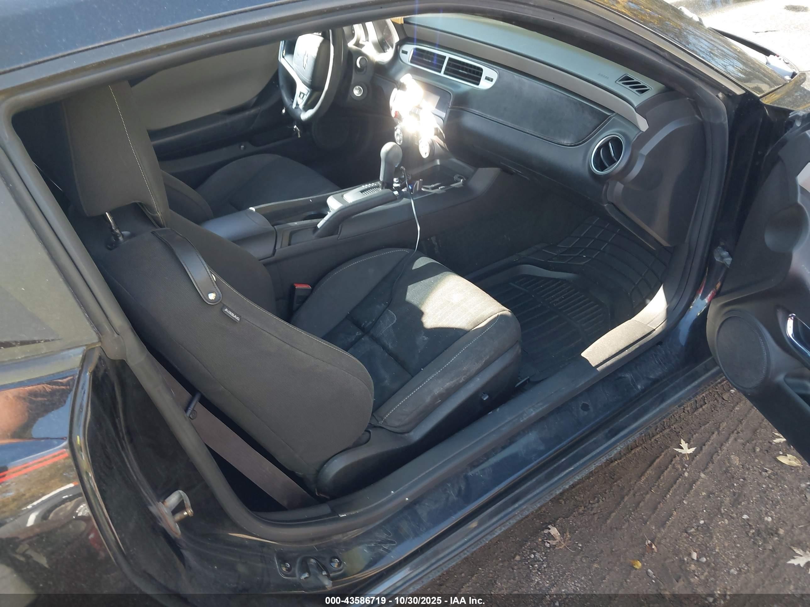 2012 Chevrolet Camaro 2ls Black vin: 2G1FA1E33C9133418