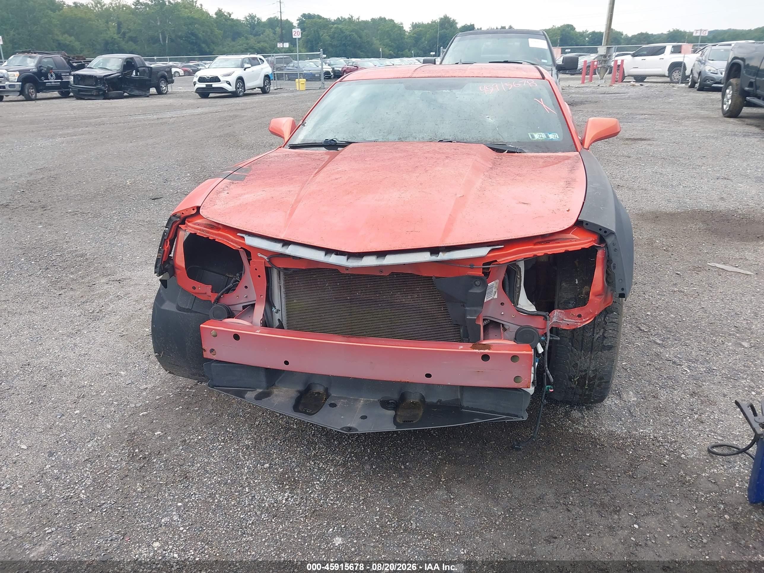 2013 Chevrolet Camaro 2ls Orange vin: 2G1FA1E33D9185682