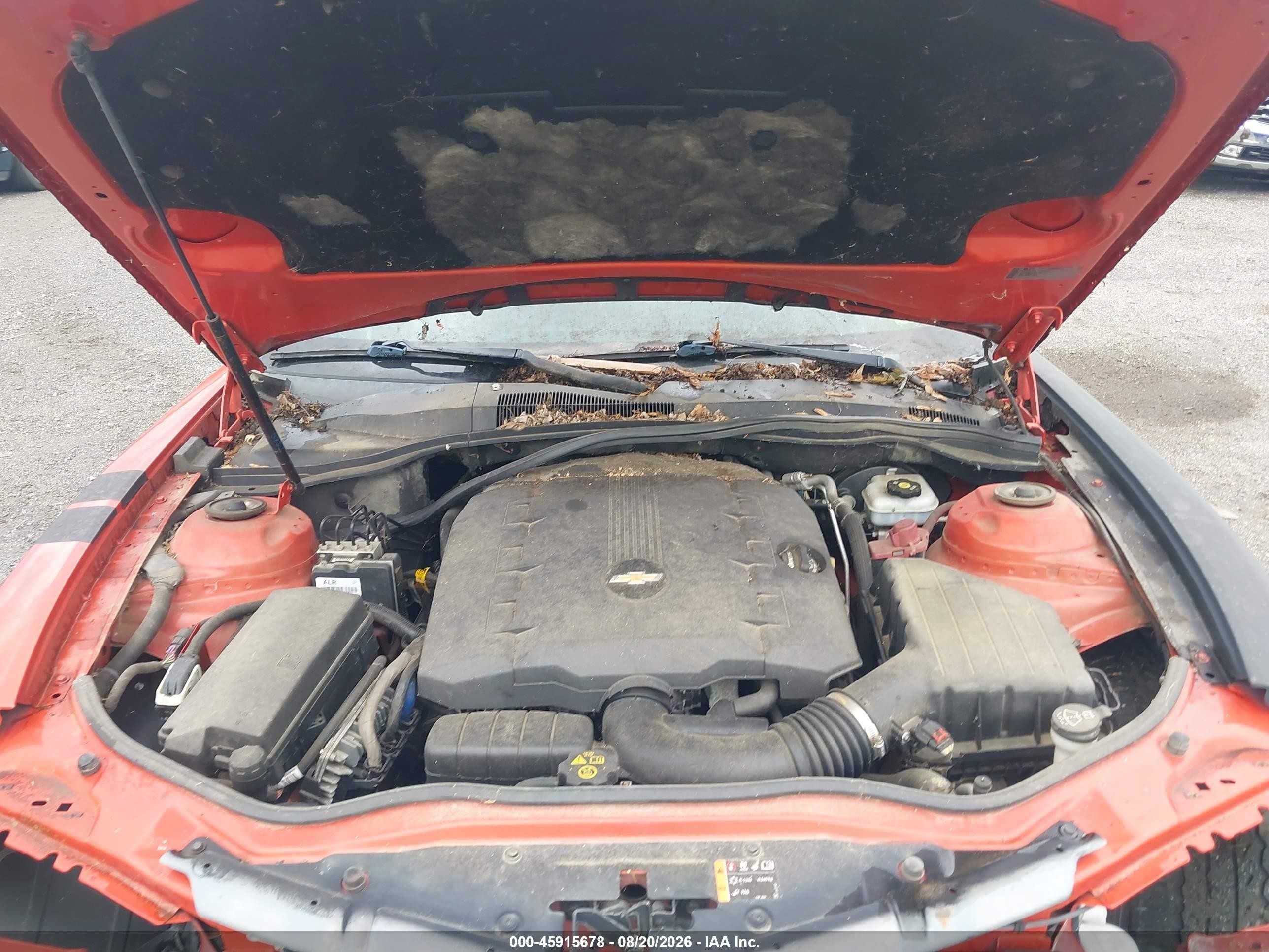 2013 Chevrolet Camaro 2ls Orange vin: 2G1FA1E33D9185682