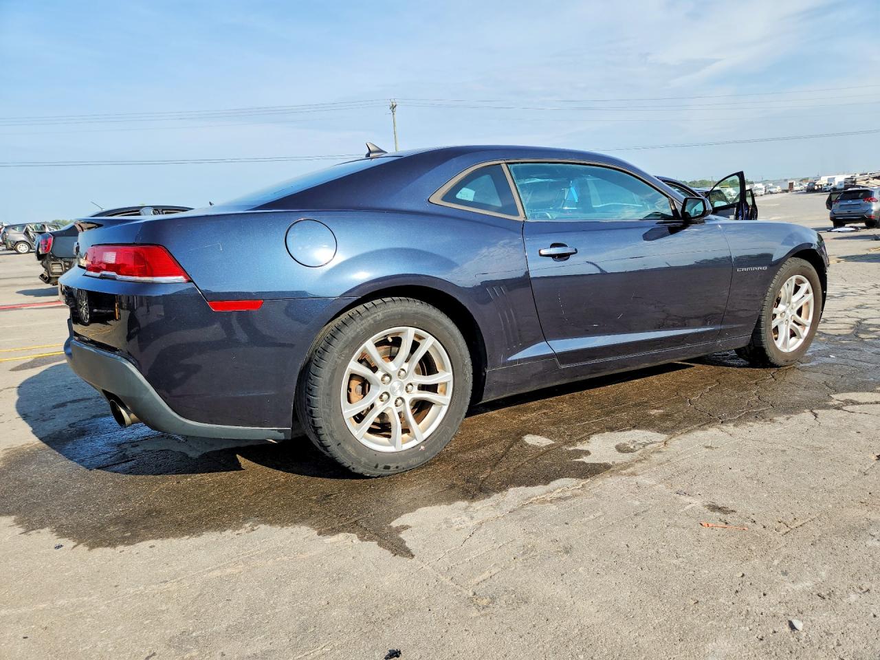 2014 Chevrolet Camaro Ls Blue vin: 2G1FA1E33E9132403