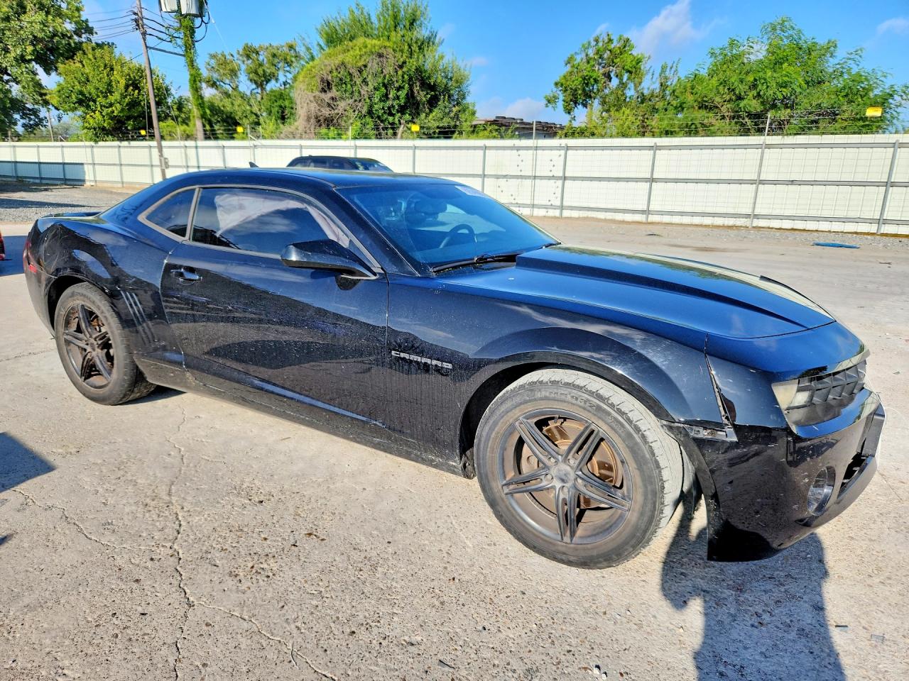 2012 Chevrolet Camaro Ls Black vin: 2G1FA1E34C9166878