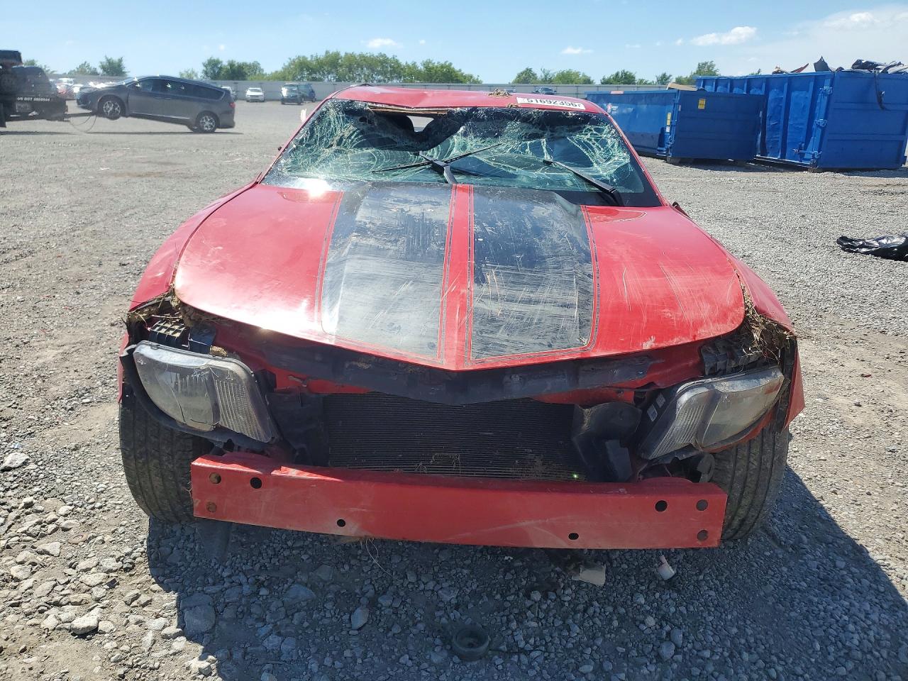 2013 Chevrolet Camaro Ls Red vin: 2G1FA1E34D9106519