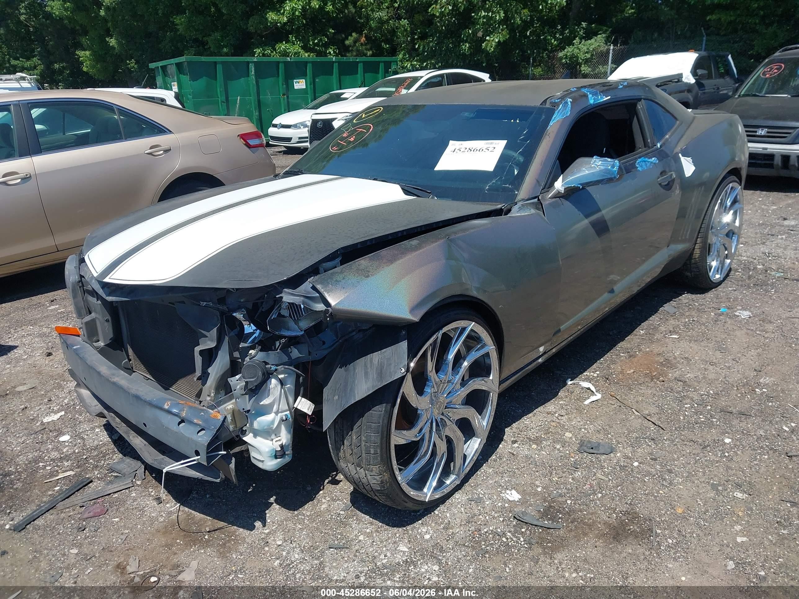 2013 Chevrolet Camaro 2ls Gray vin: 2G1FA1E34D9163576