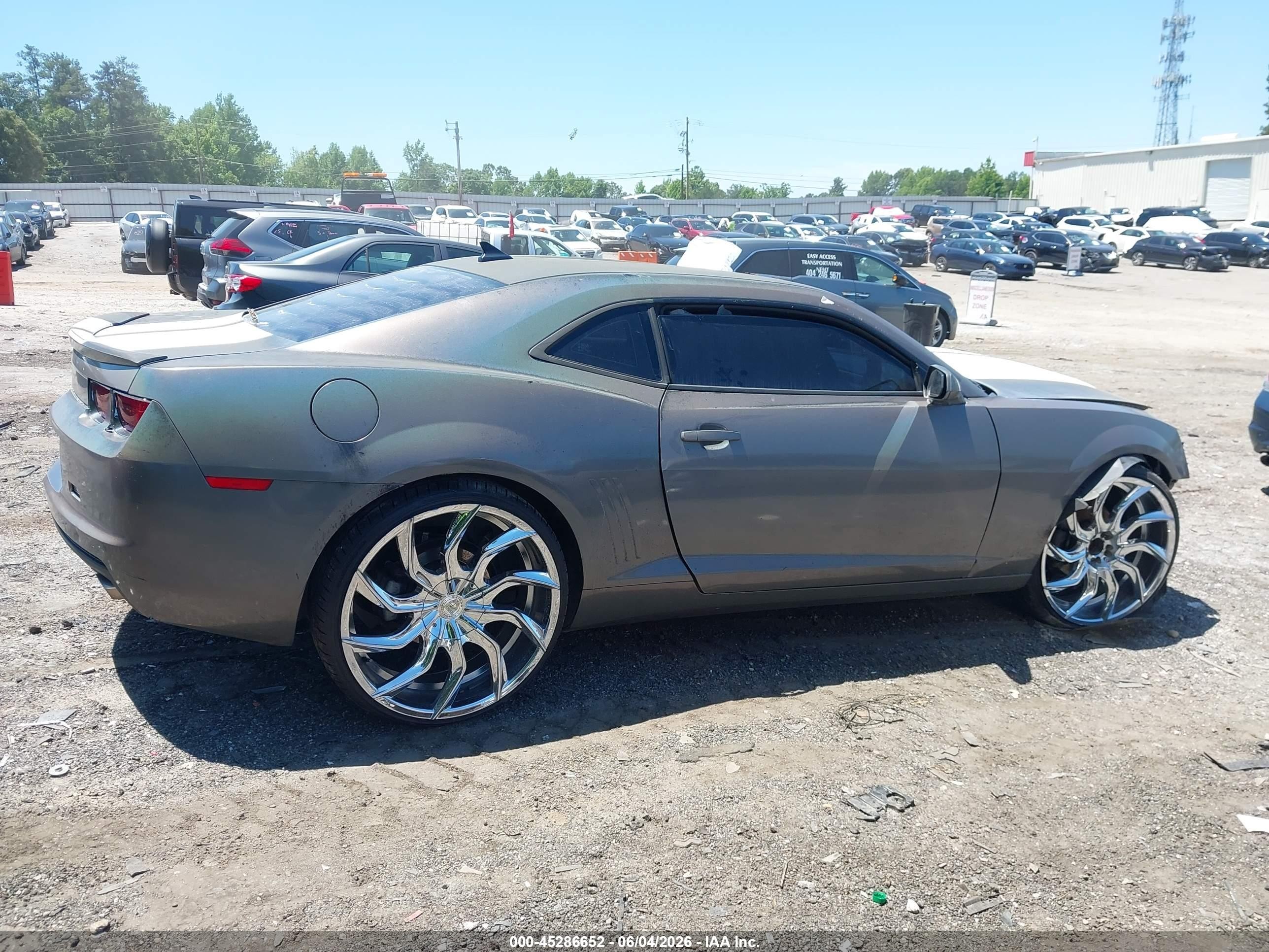 2013 Chevrolet Camaro 2ls Gray vin: 2G1FA1E34D9163576