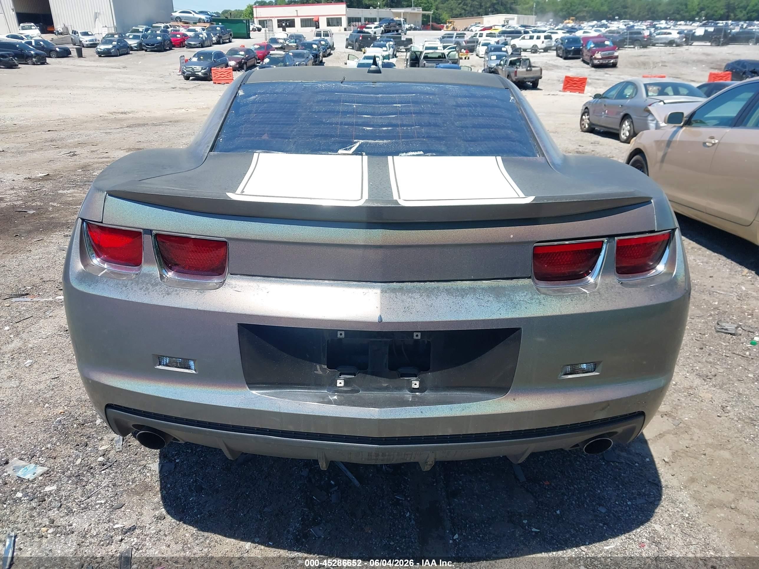 2013 Chevrolet Camaro 2ls Gray vin: 2G1FA1E34D9163576