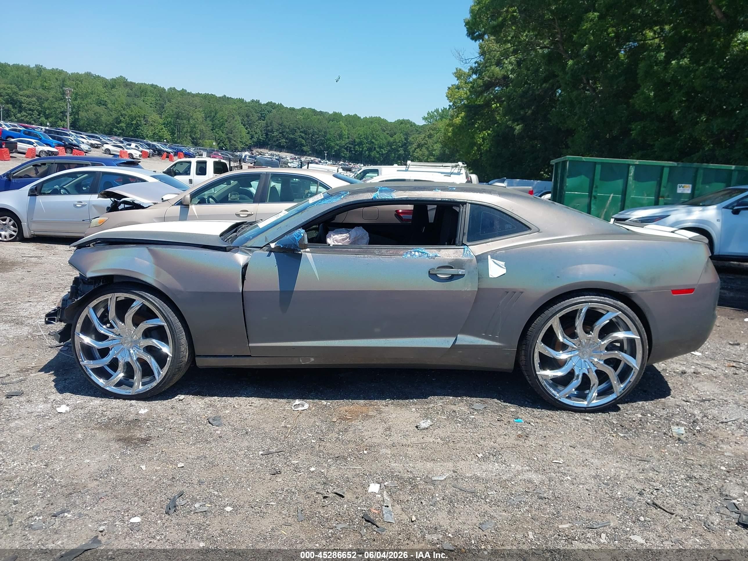 2013 Chevrolet Camaro 2ls Gray vin: 2G1FA1E34D9163576