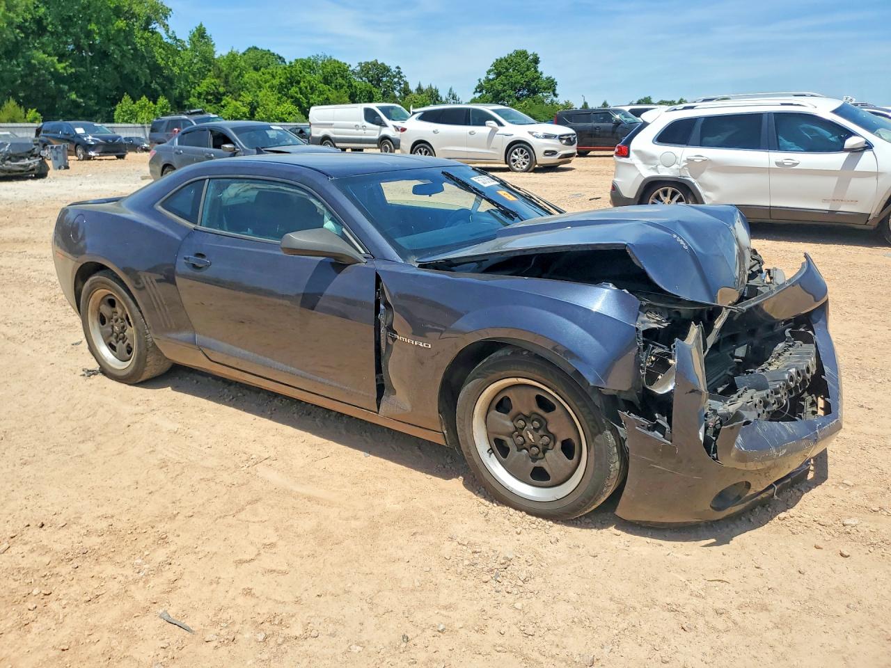 2013 Chevrolet Camaro Ls Blue vin: 2G1FA1E34D9210301