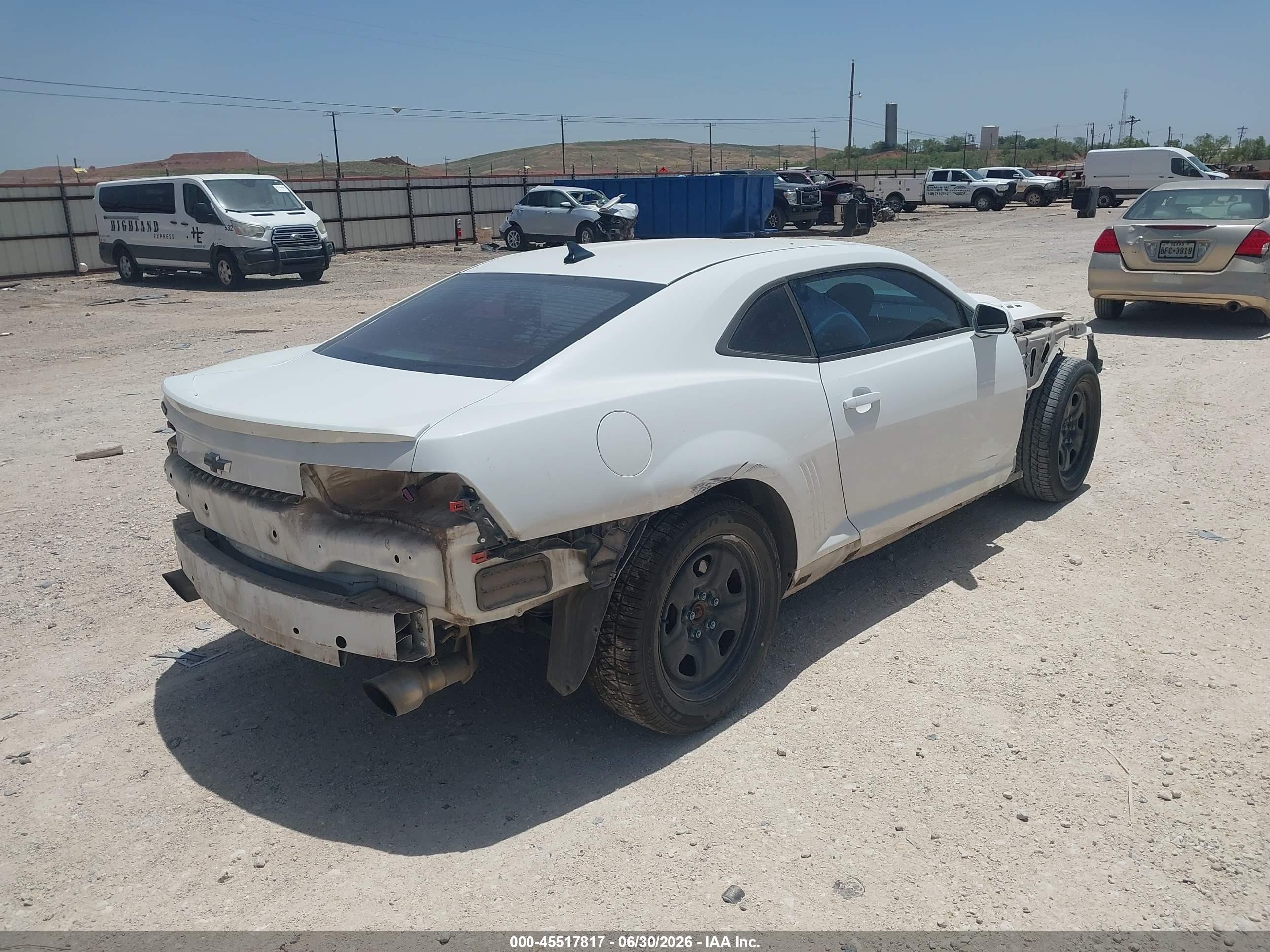 2013 Chevrolet Camaro 2ls White vin: 2G1FA1E34D9229608