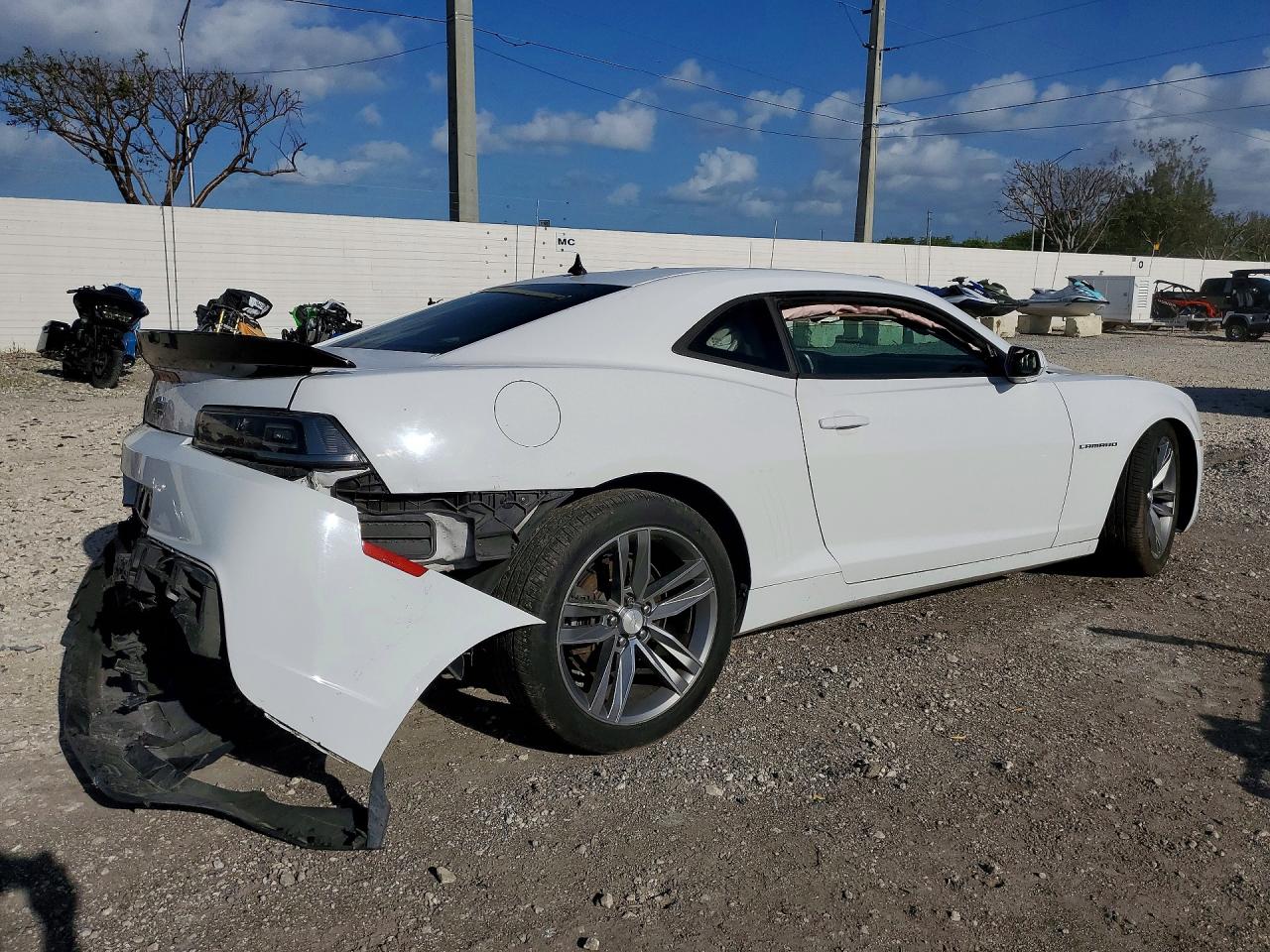 2014 Chevrolet Camaro Ls White vin: 2G1FA1E34E9300968